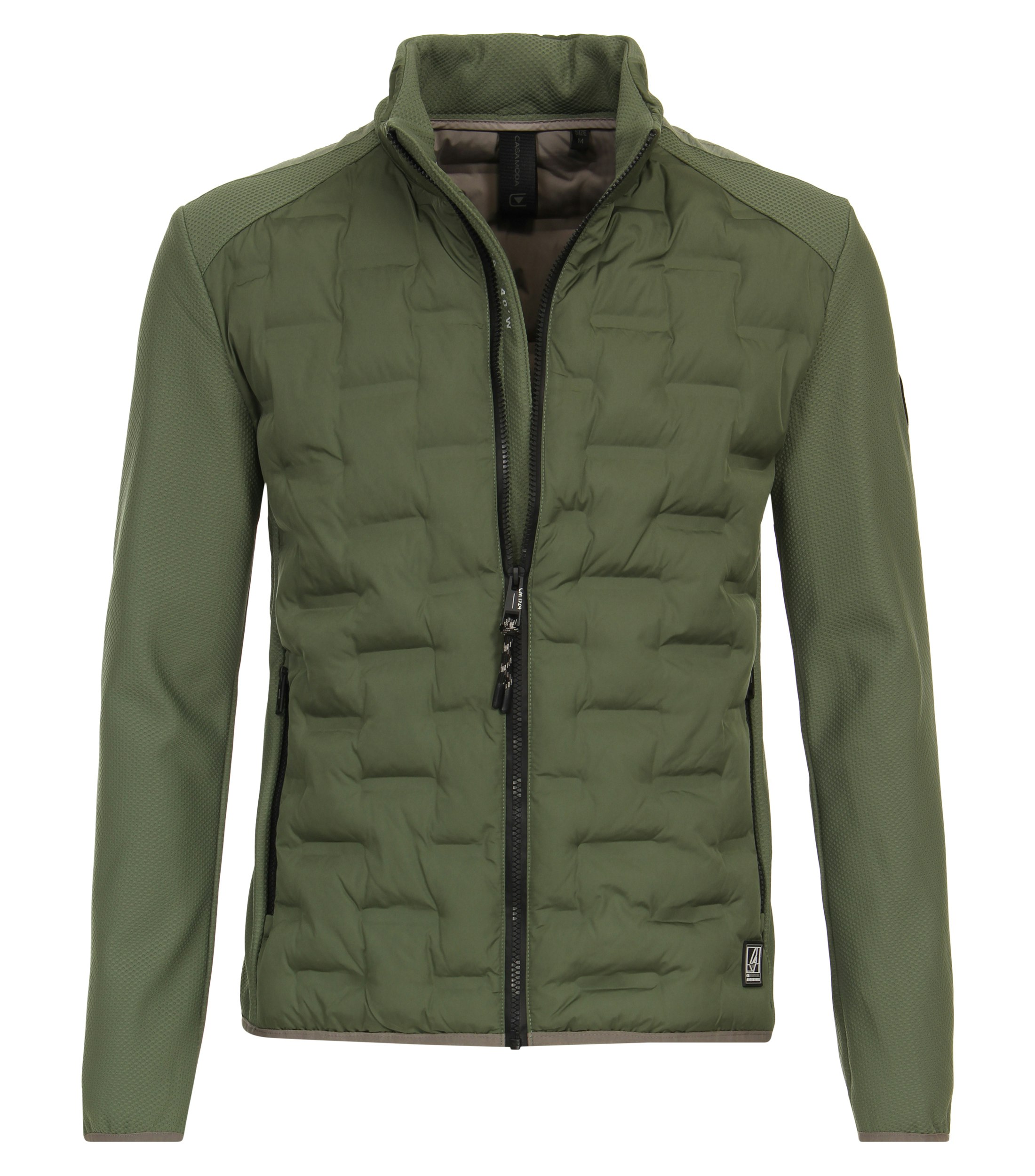 Ein Jacke im uni Muster in der Farbe Olive