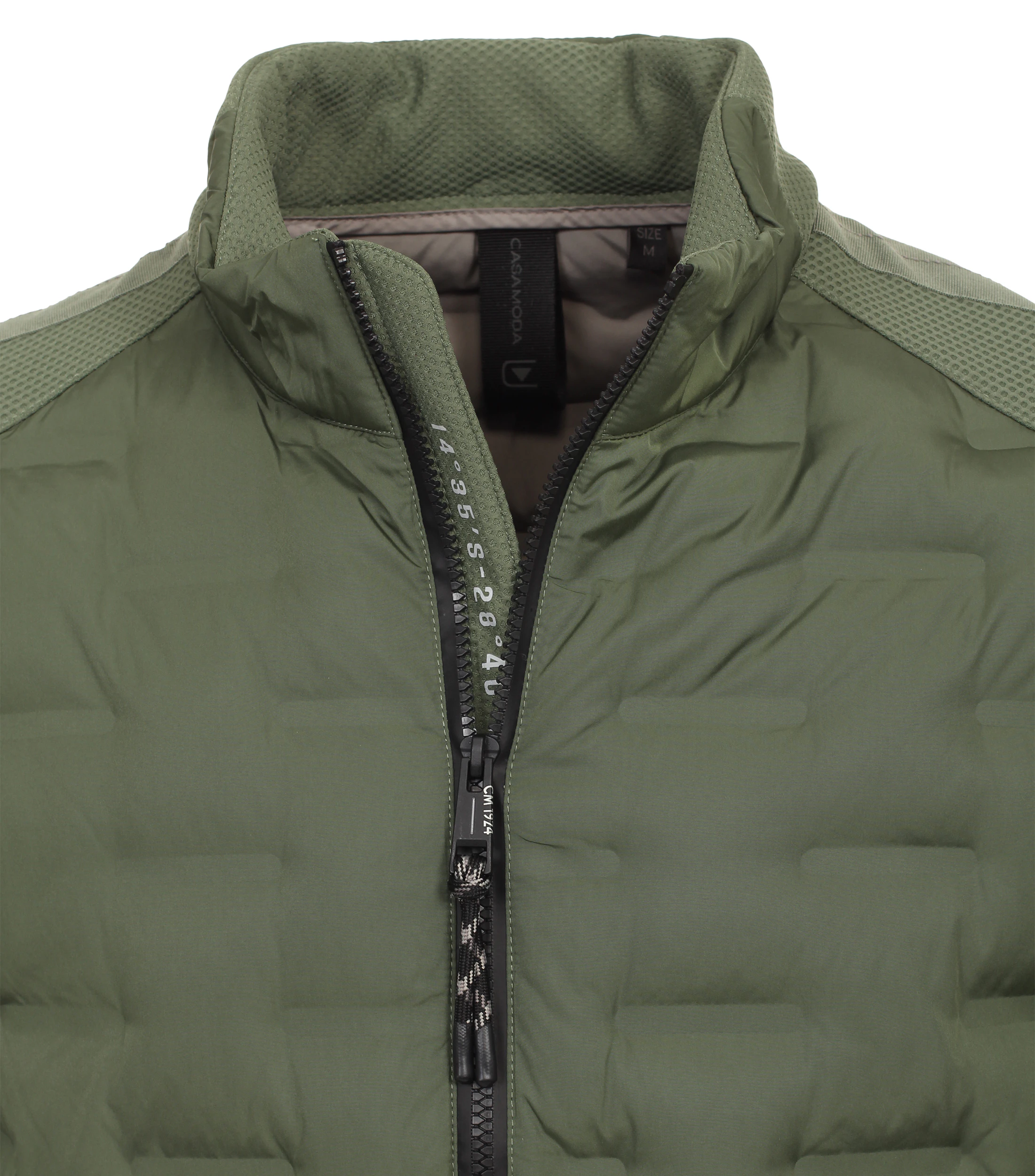 Jacke im unifarbenen Design in der Farbe Olive