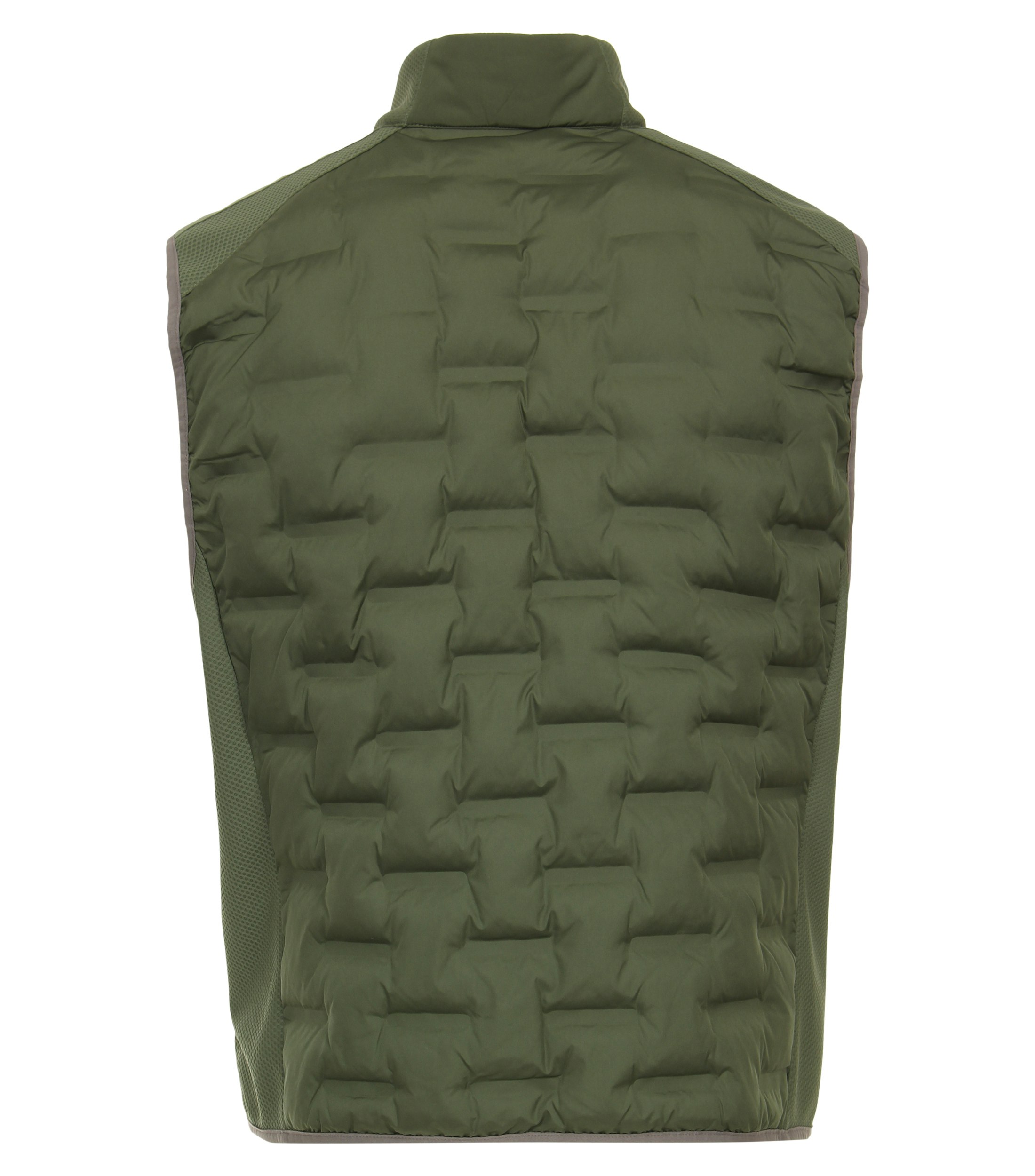 Ein Weste im uni Muster in der Farbe Olive