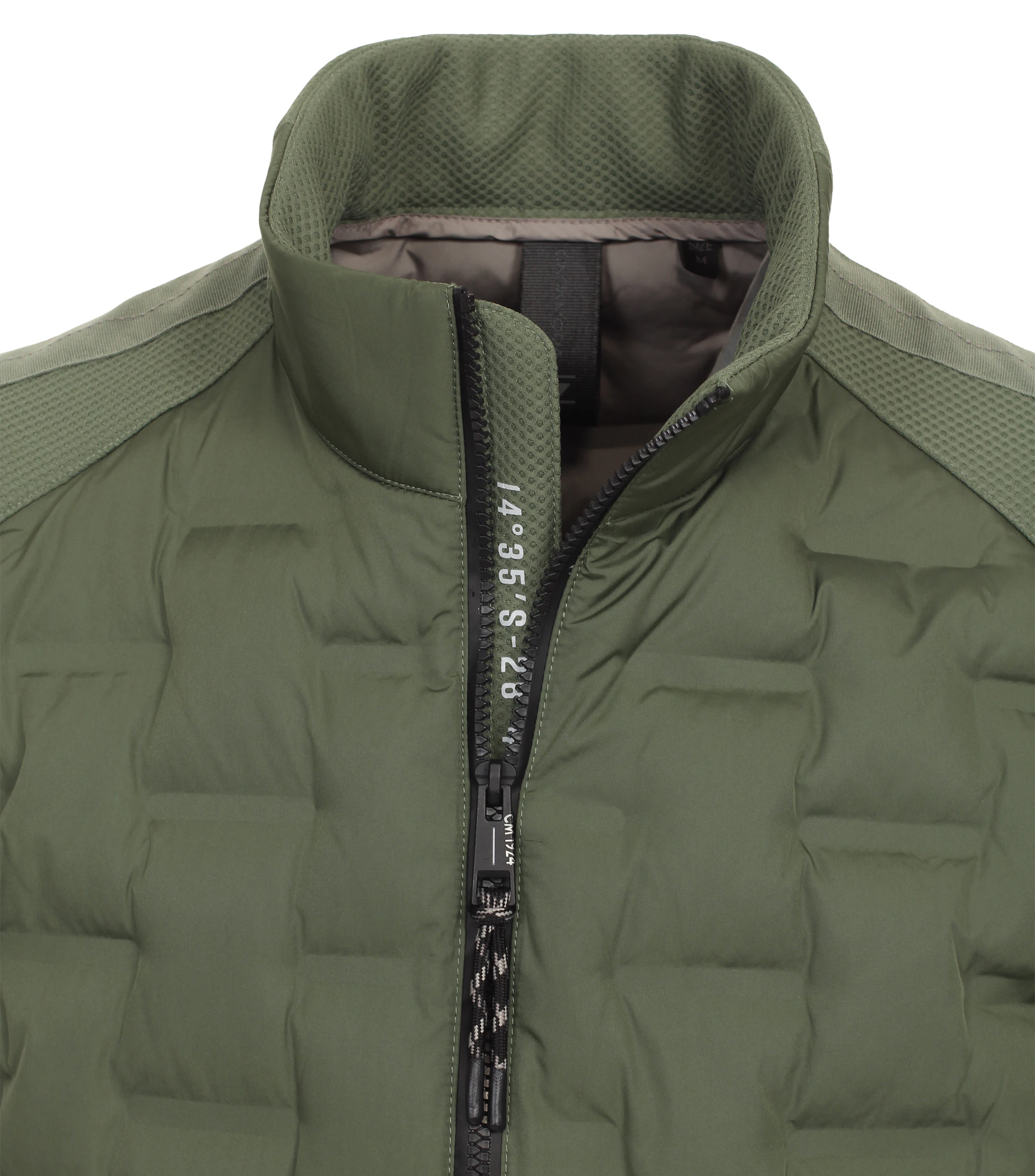 Weste im unifarbenen Design in der Farbe Olive