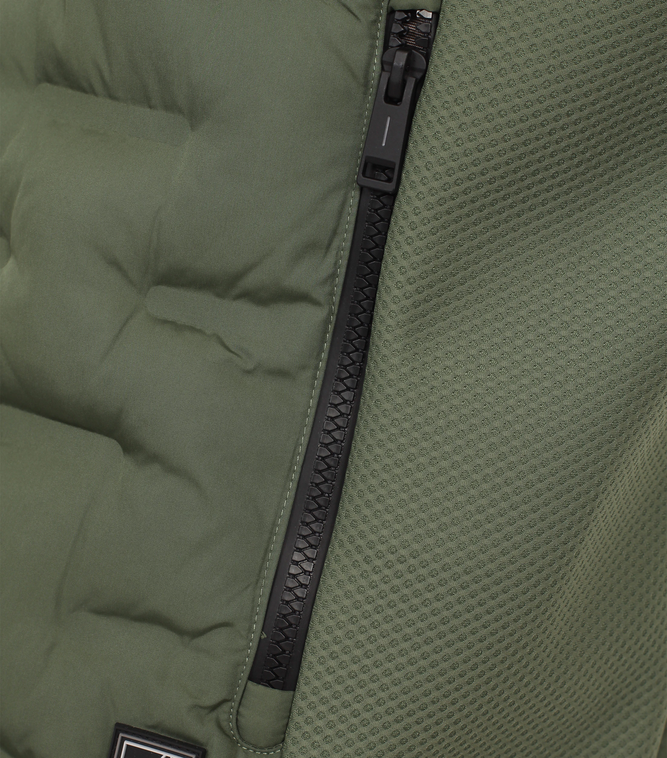 Weste im unifarbenen Design in der Farbe Olive