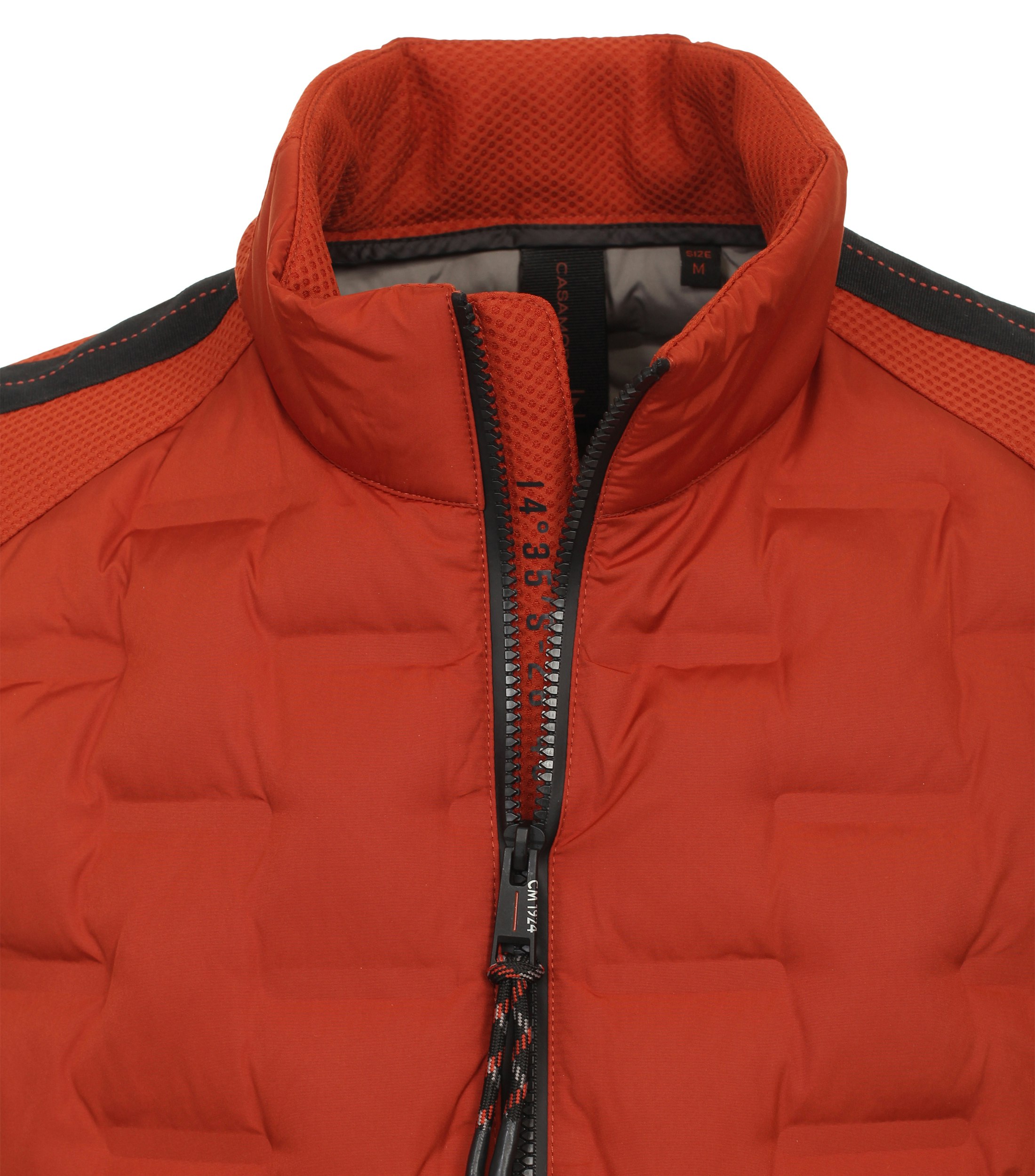 Ein Weste im uni Muster in der Farbe Orange