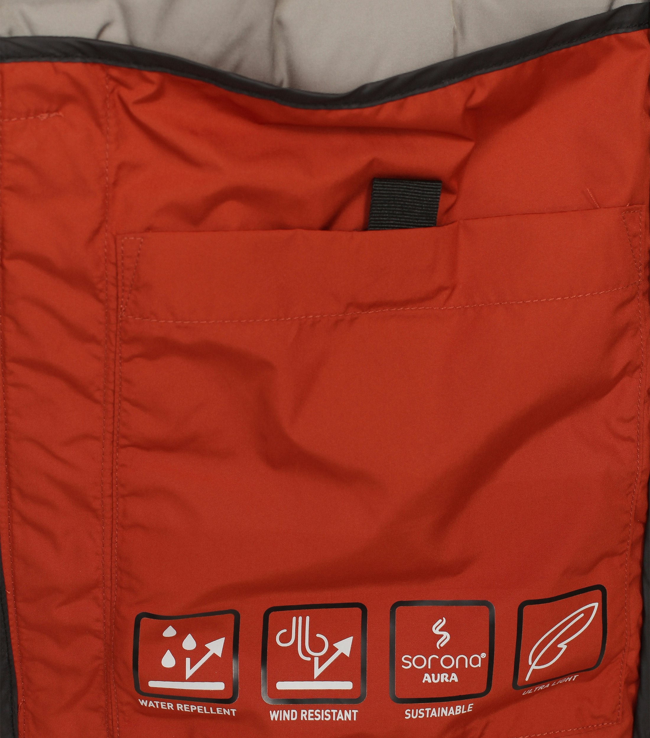 Ein Weste im uni Muster in der Farbe Orange