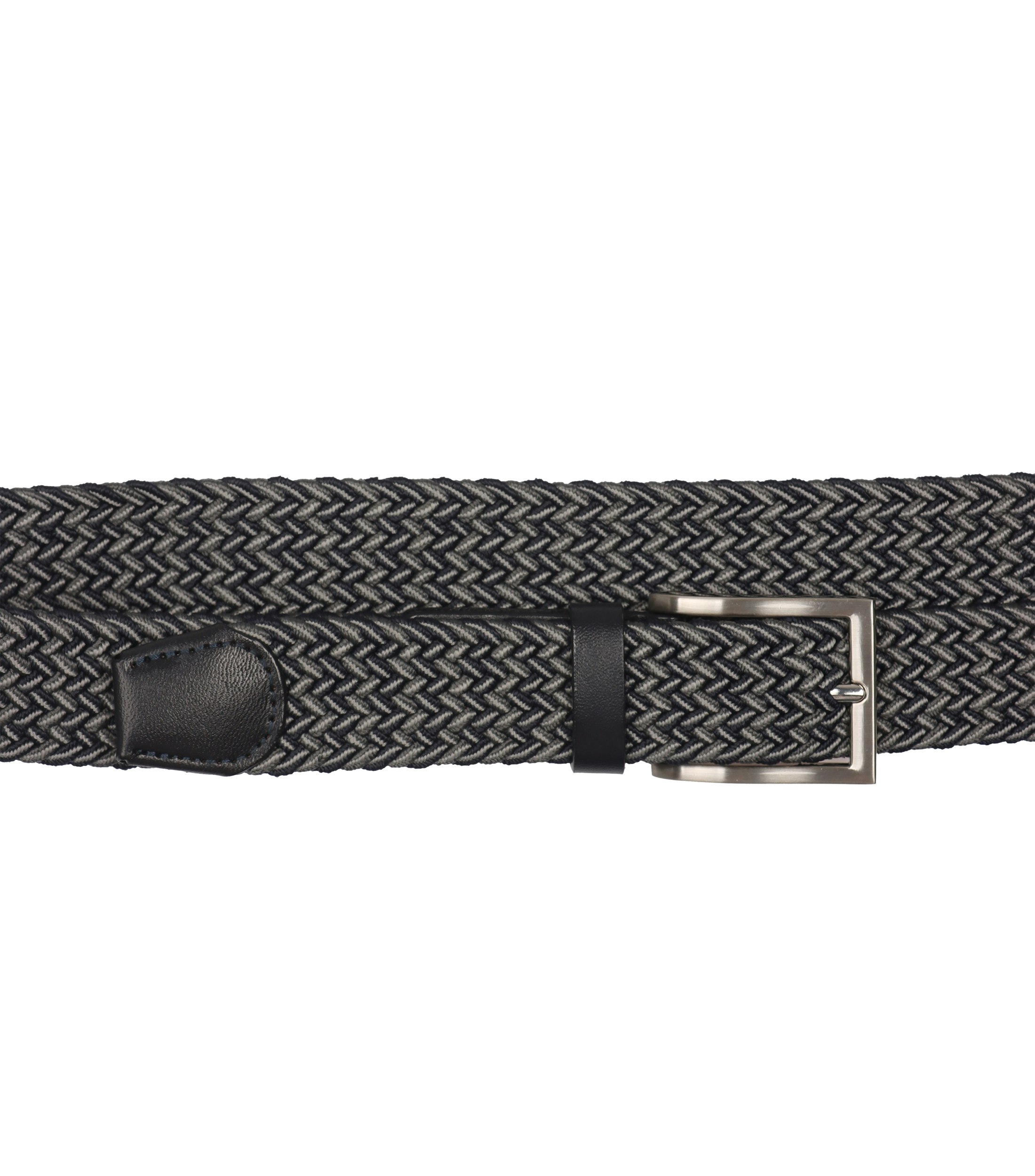 Ein Gürtel im uni Muster in der Farbe graues Dunkelblau