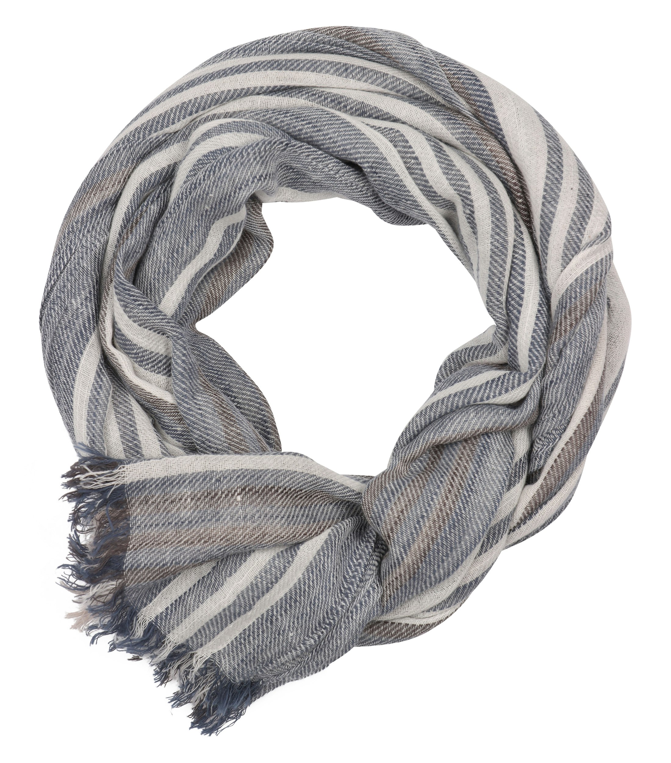 Ein Schal im uni Muster in der Farbe Hellblau