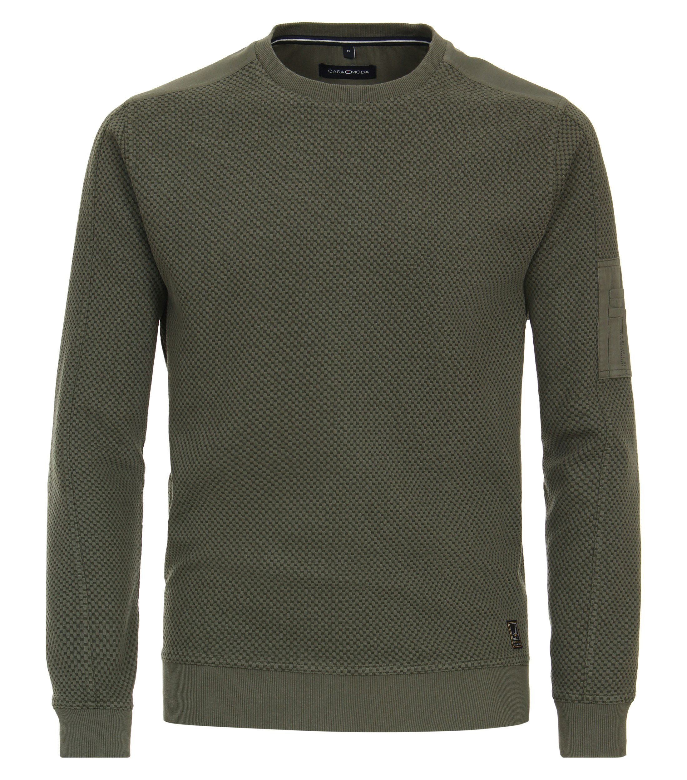 Ein Sweatshirt im uni Muster in der Farbe Grün