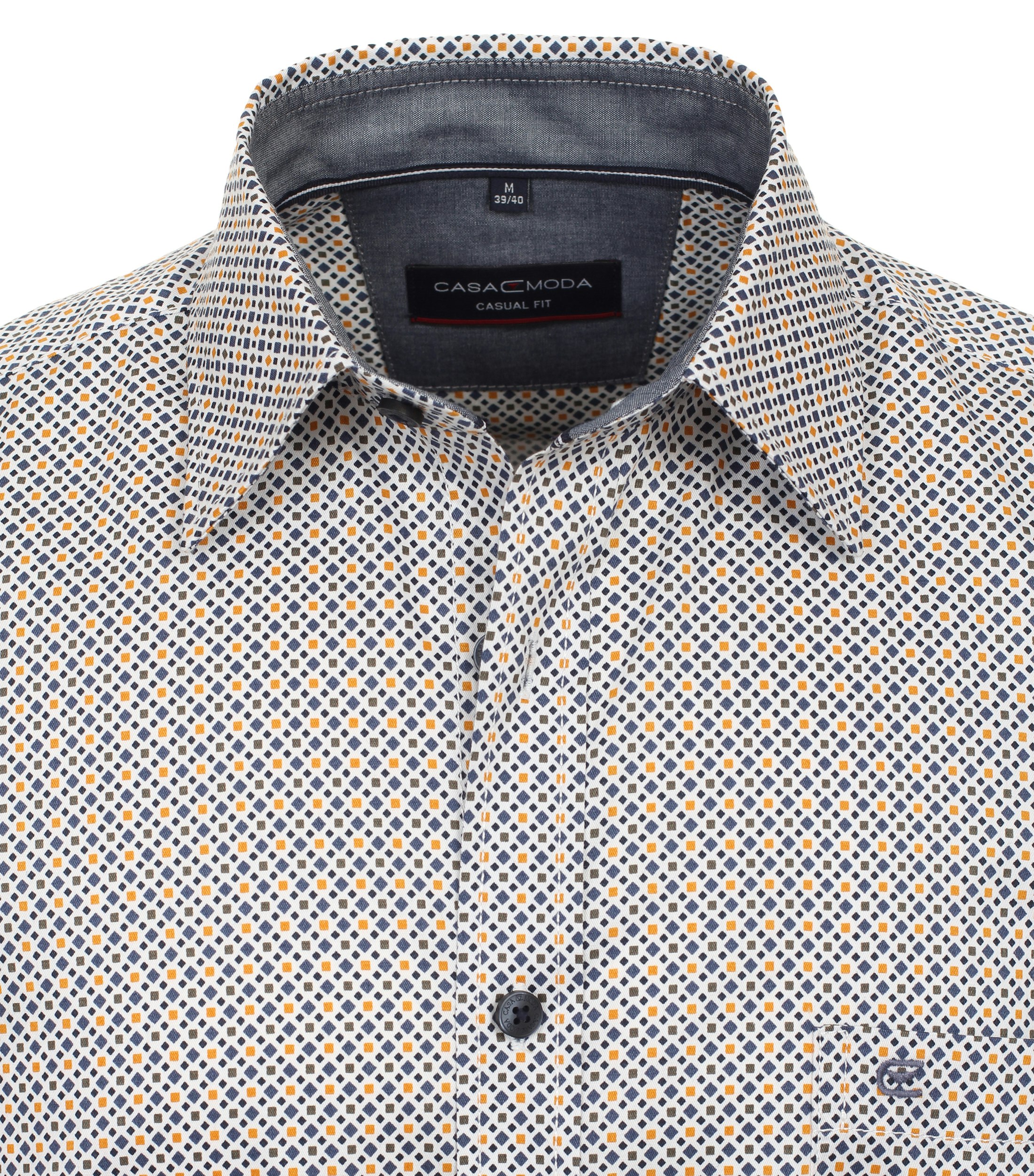 Ein Freizeithemd im Print Muster in der Farbe Gelb