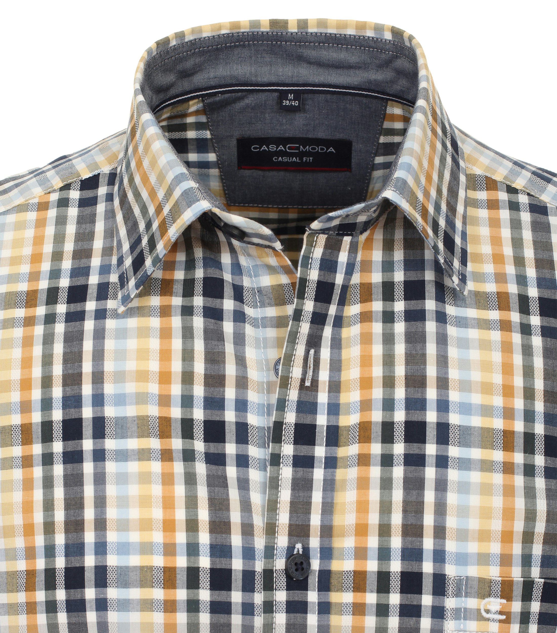 Ein Freizeithemd im kariert Muster in der Farbe Gelb