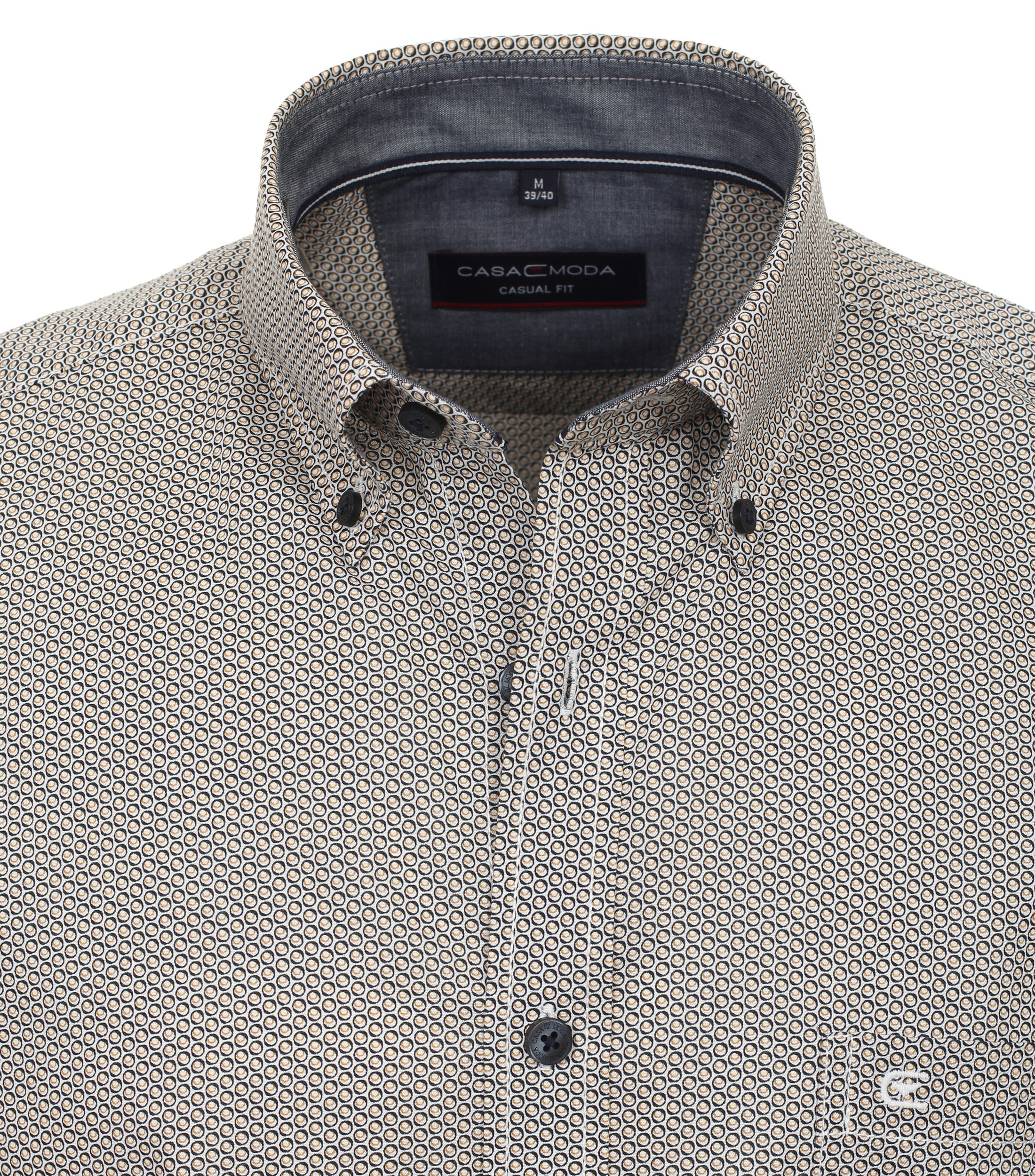 Ein Freizeithemd im Print Muster in der Farbe Gelb