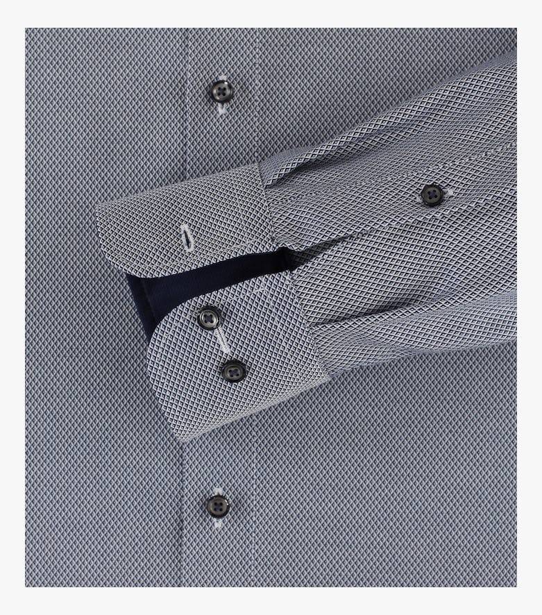 Businesshemd extra langer Arm 72cm in graues Mittelblau Comfort Fit - CASAMODA