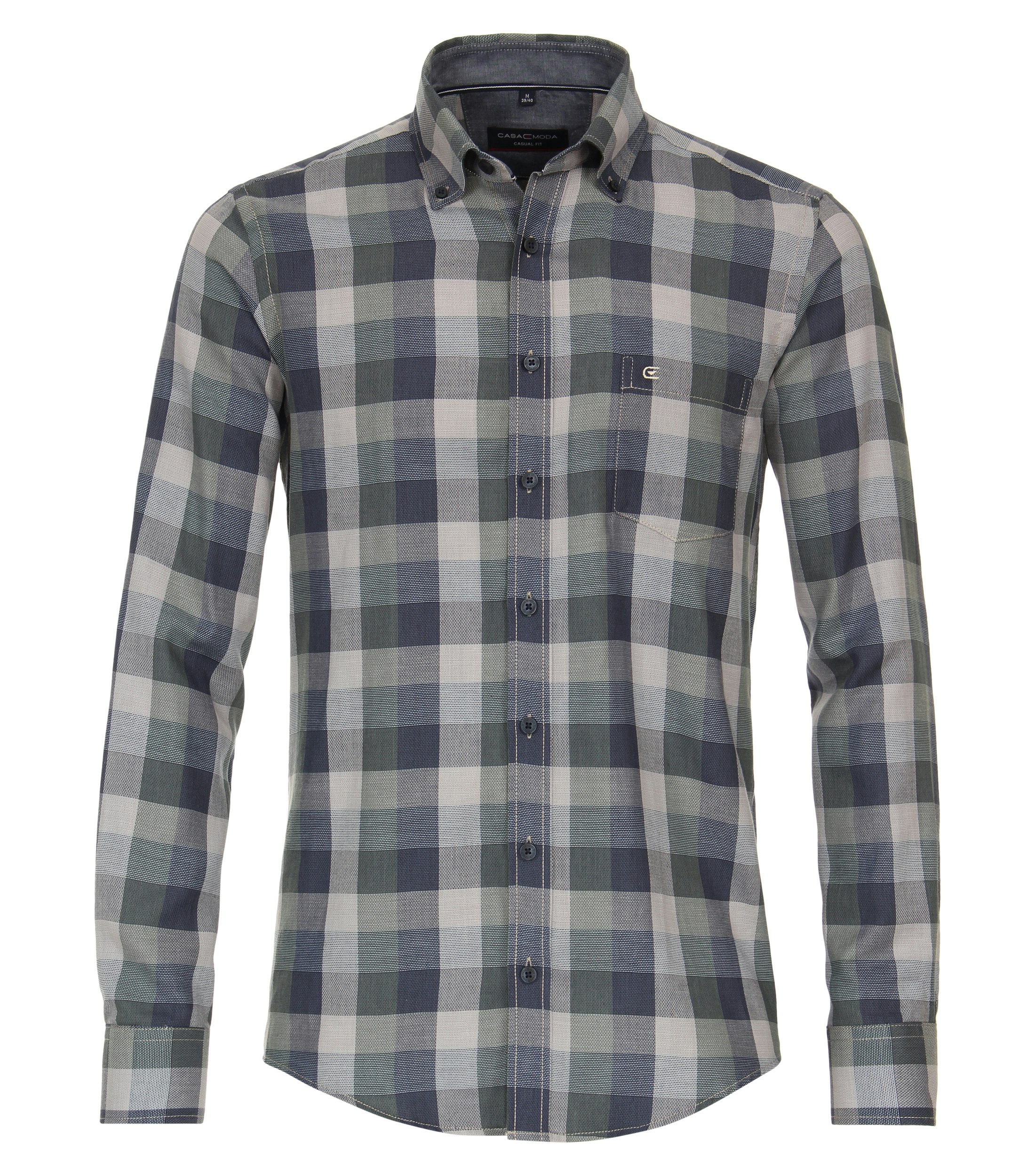 Ein Freizeithemd im kariert Muster in der Farbe Grün