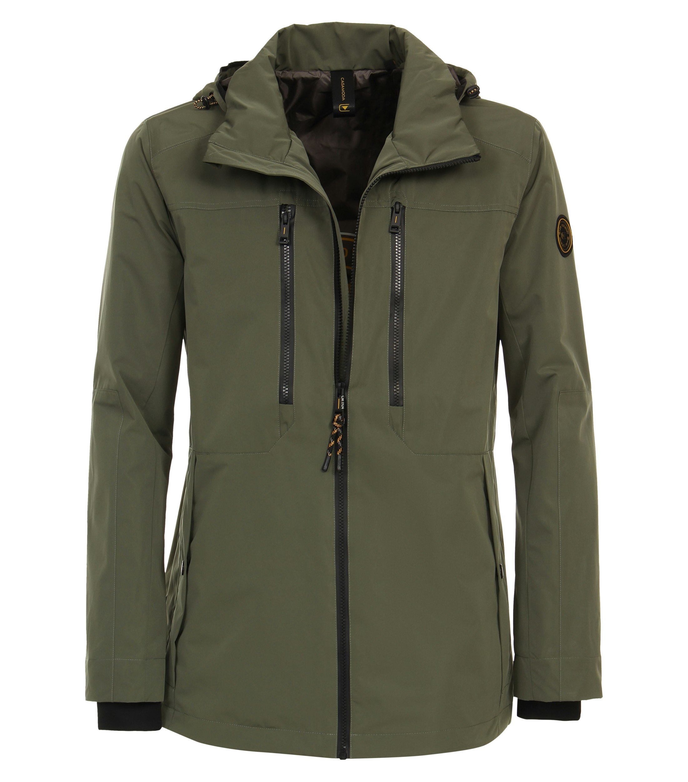 Ein Jacke im uni Muster in der Farbe Grün