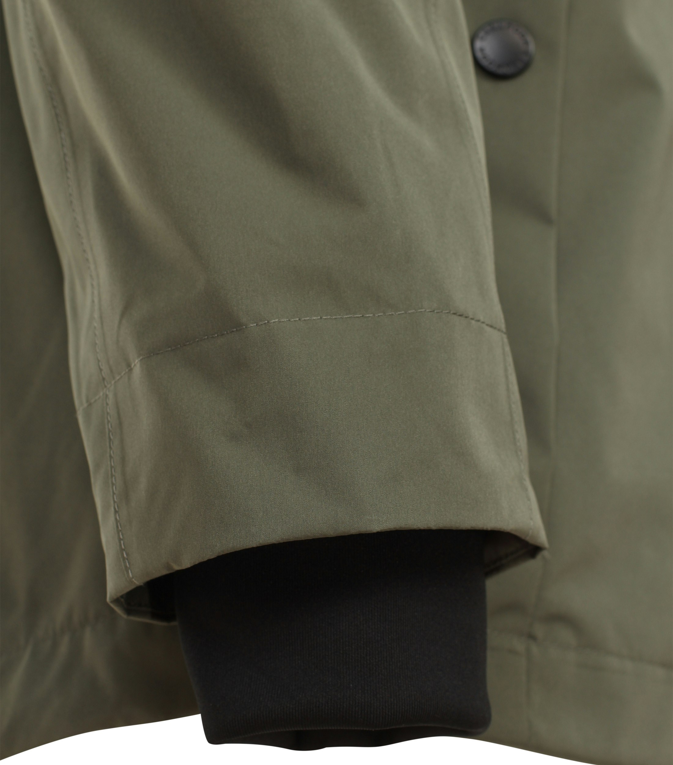 Ein Jacke im uni Muster in der Farbe Grün