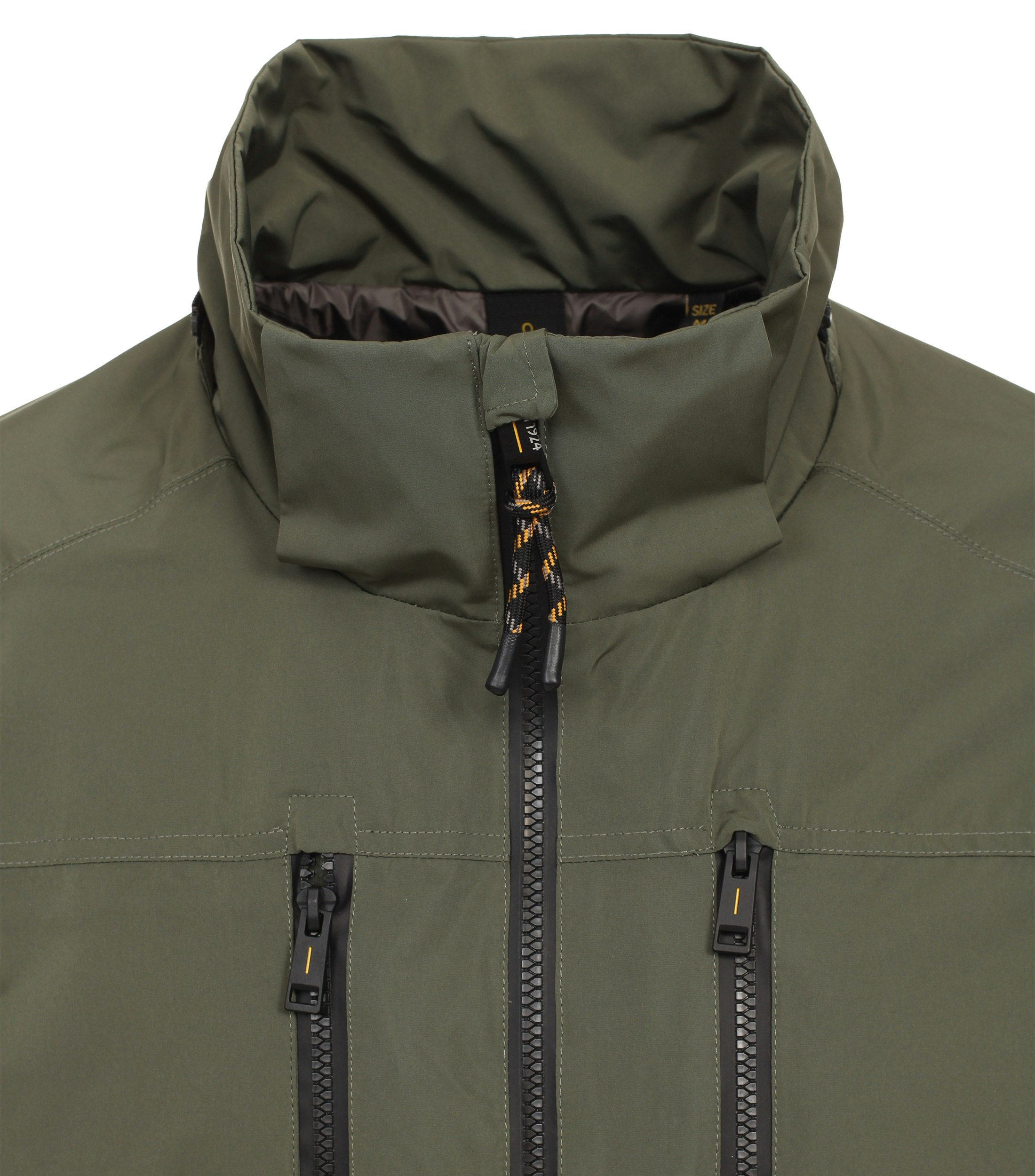 Ein Jacke im uni Muster in der Farbe Grün