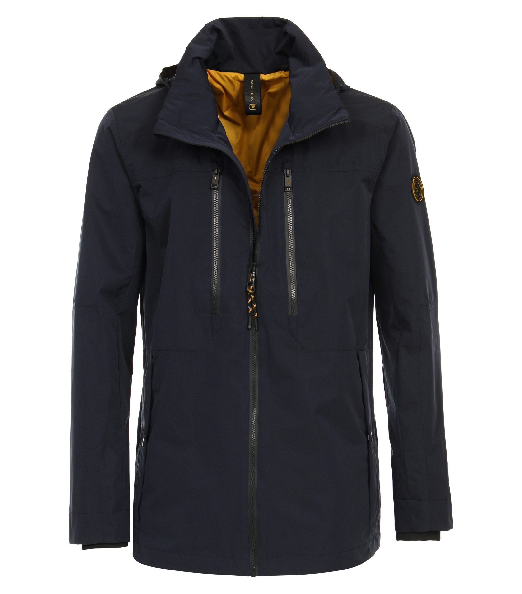 Ein Jacke im uni Muster in der Farbe Dunkelblau