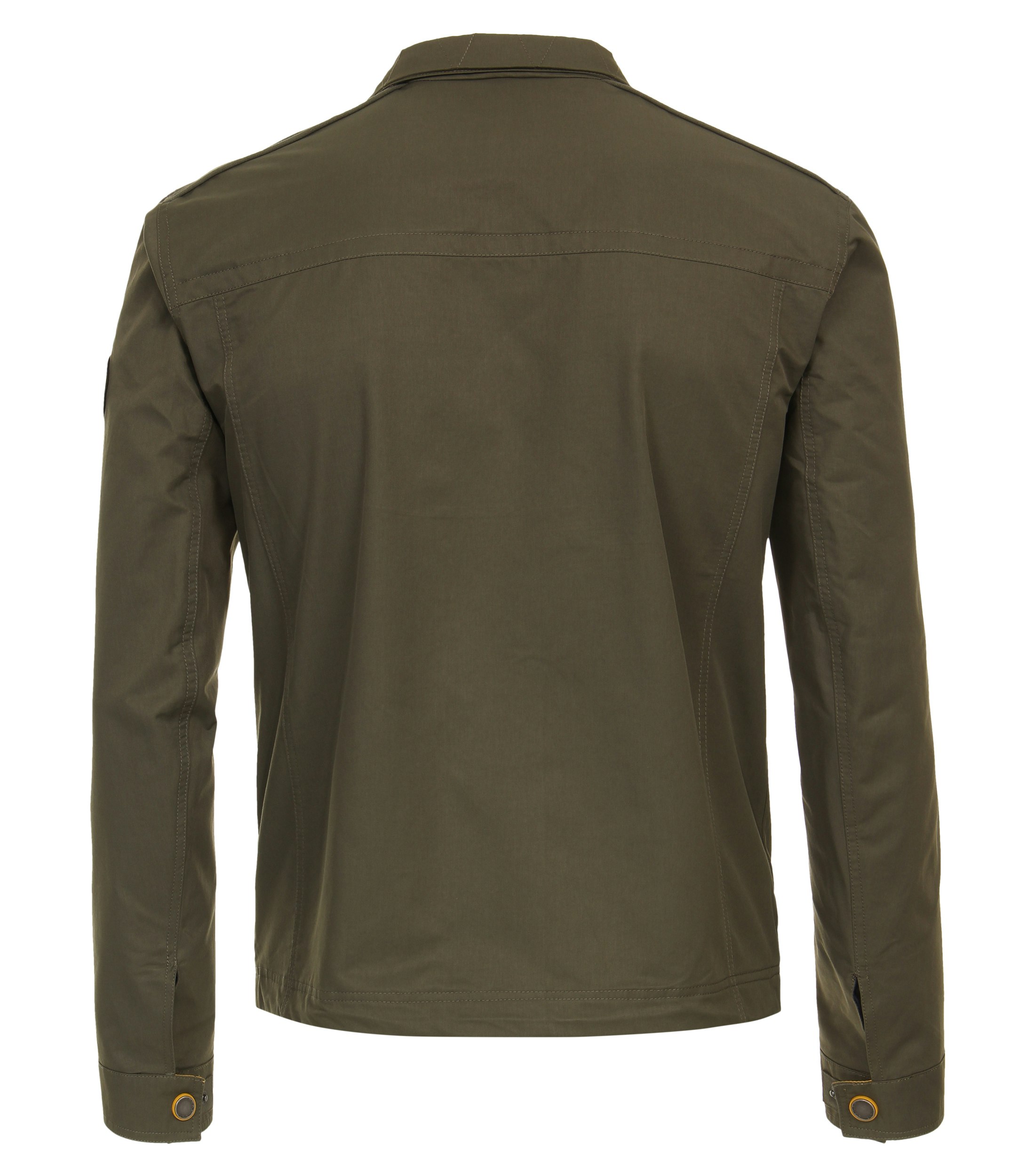 Ein Jacke im uni Muster in der Farbe Grün