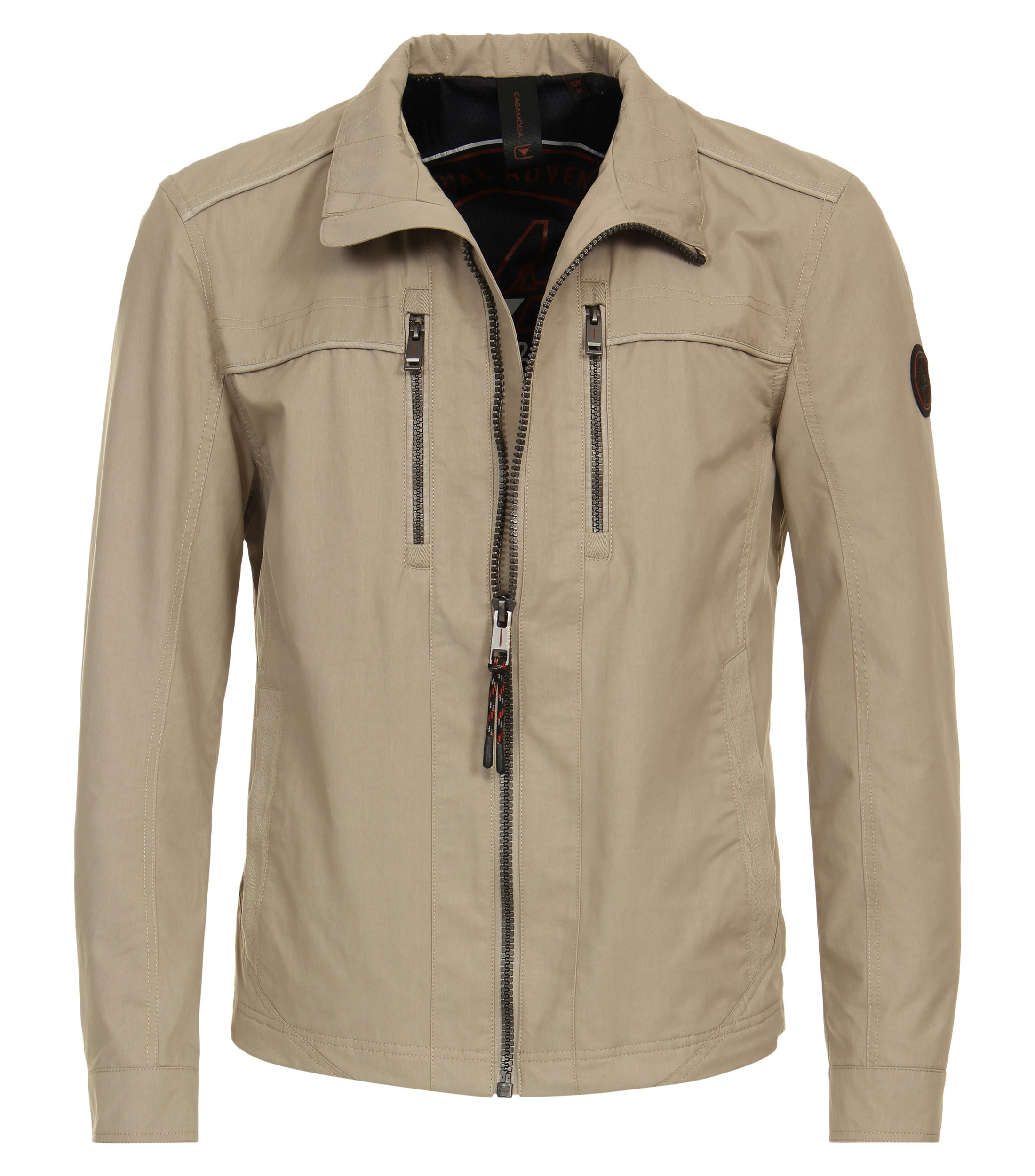 Ein Jacke im uni Muster in der Farbe Beige