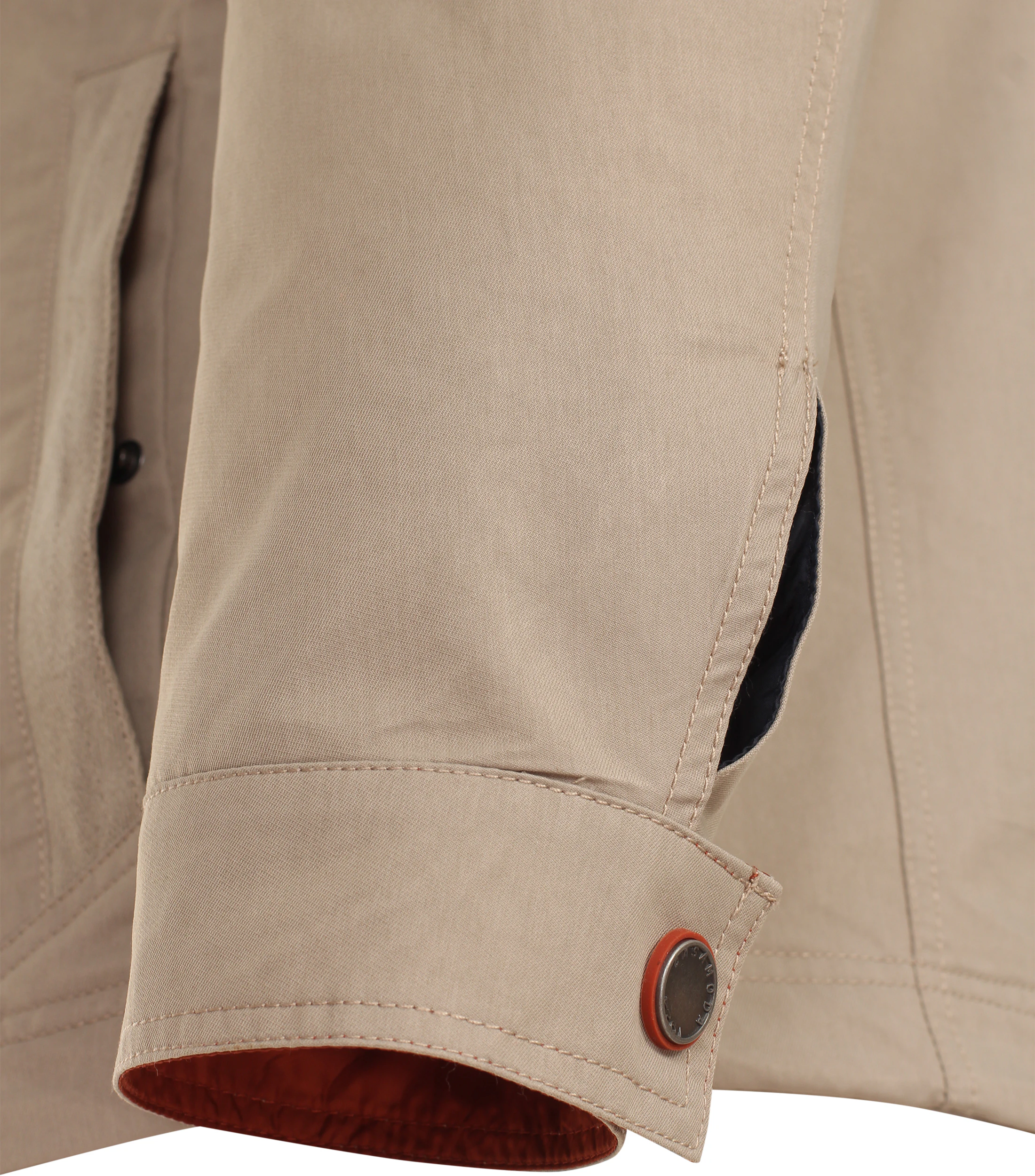 Jacke im unifarbenen Design in der Farbe Beige
