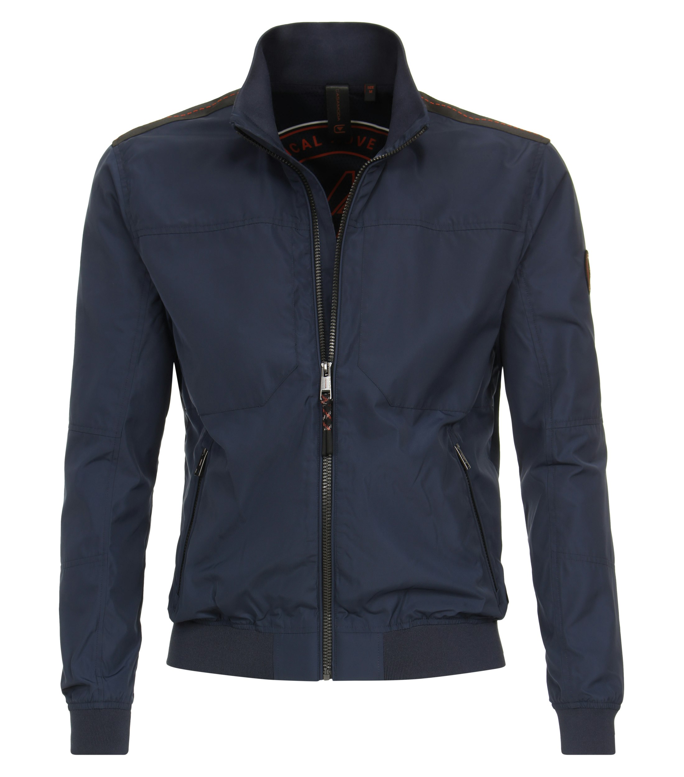 Ein Jacke im uni Muster in der Farbe Dunkelblau