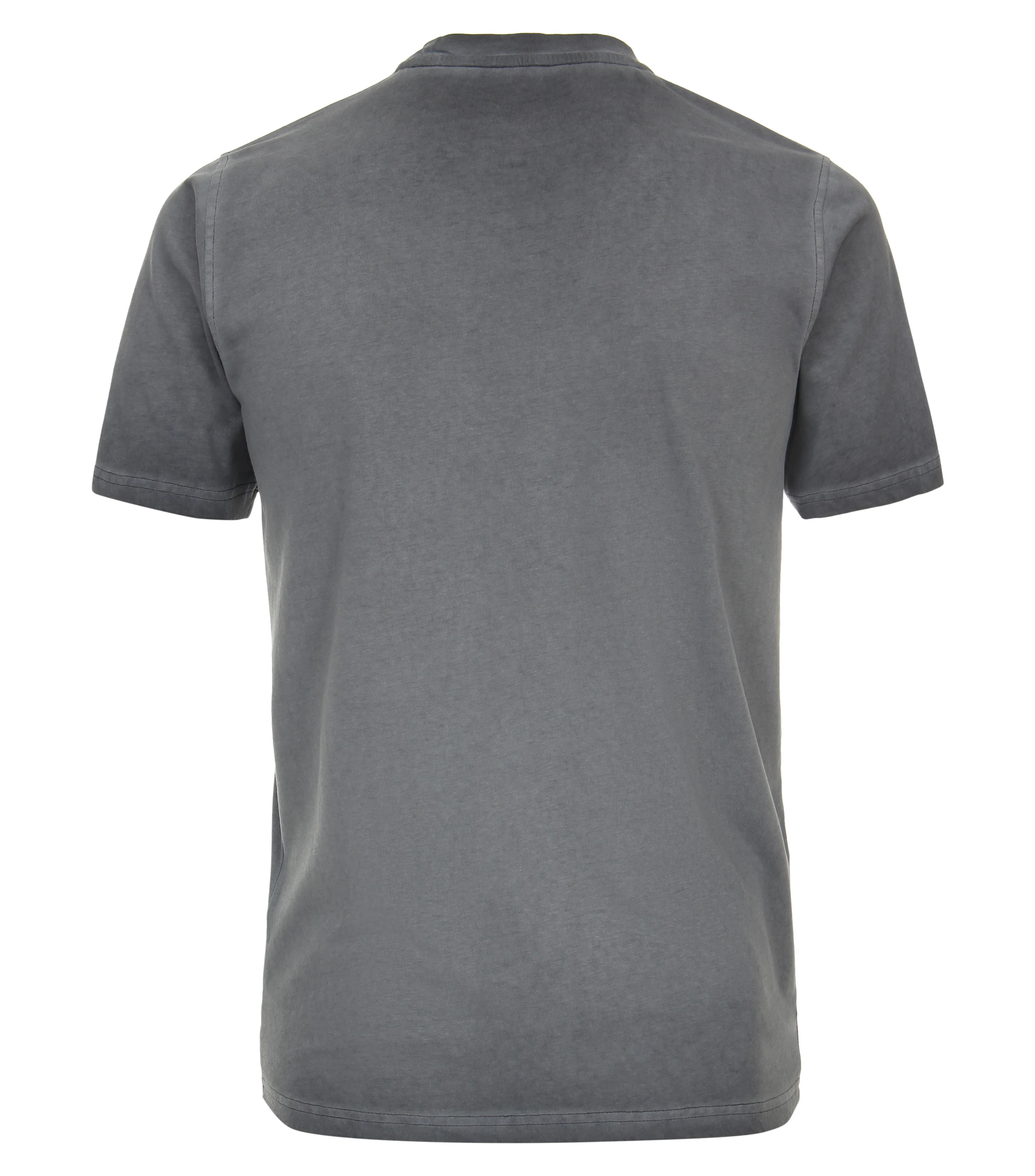 T-Shirt im unifarbenen Design in der Farbe graues Mittelblau