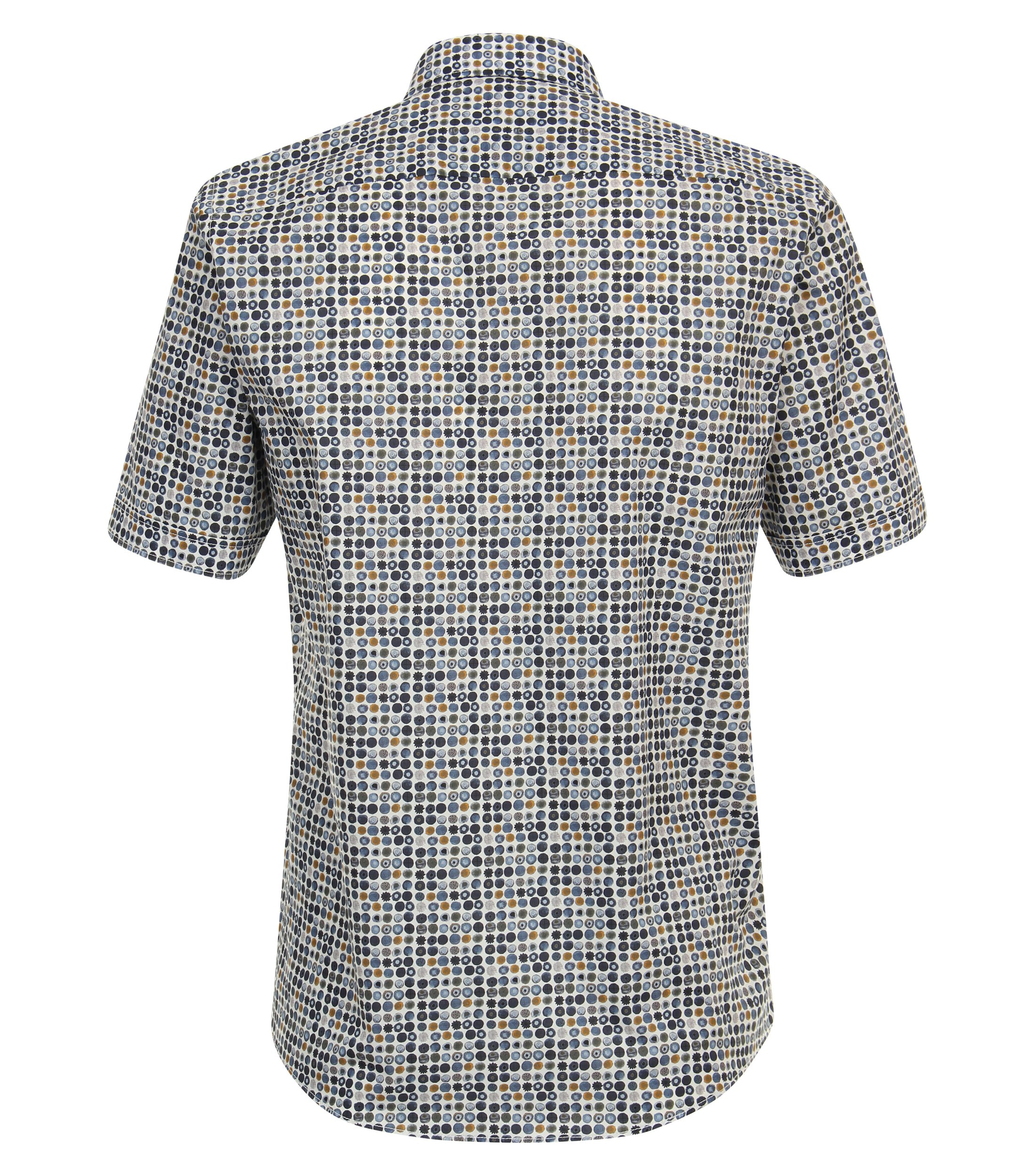 Ein Freizeithemd im Print Muster in der Farbe Mittelblau