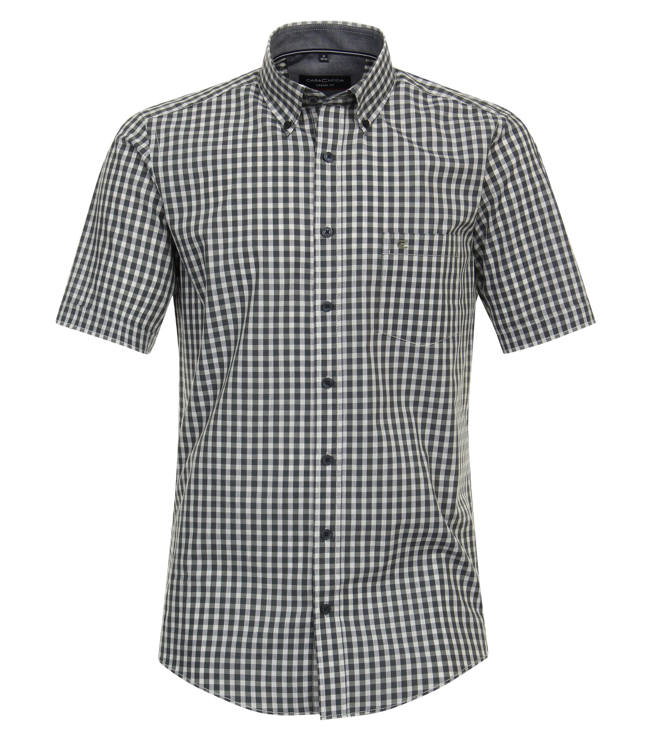 Ein Freizeithemd im kariert Muster in der Farbe Olive