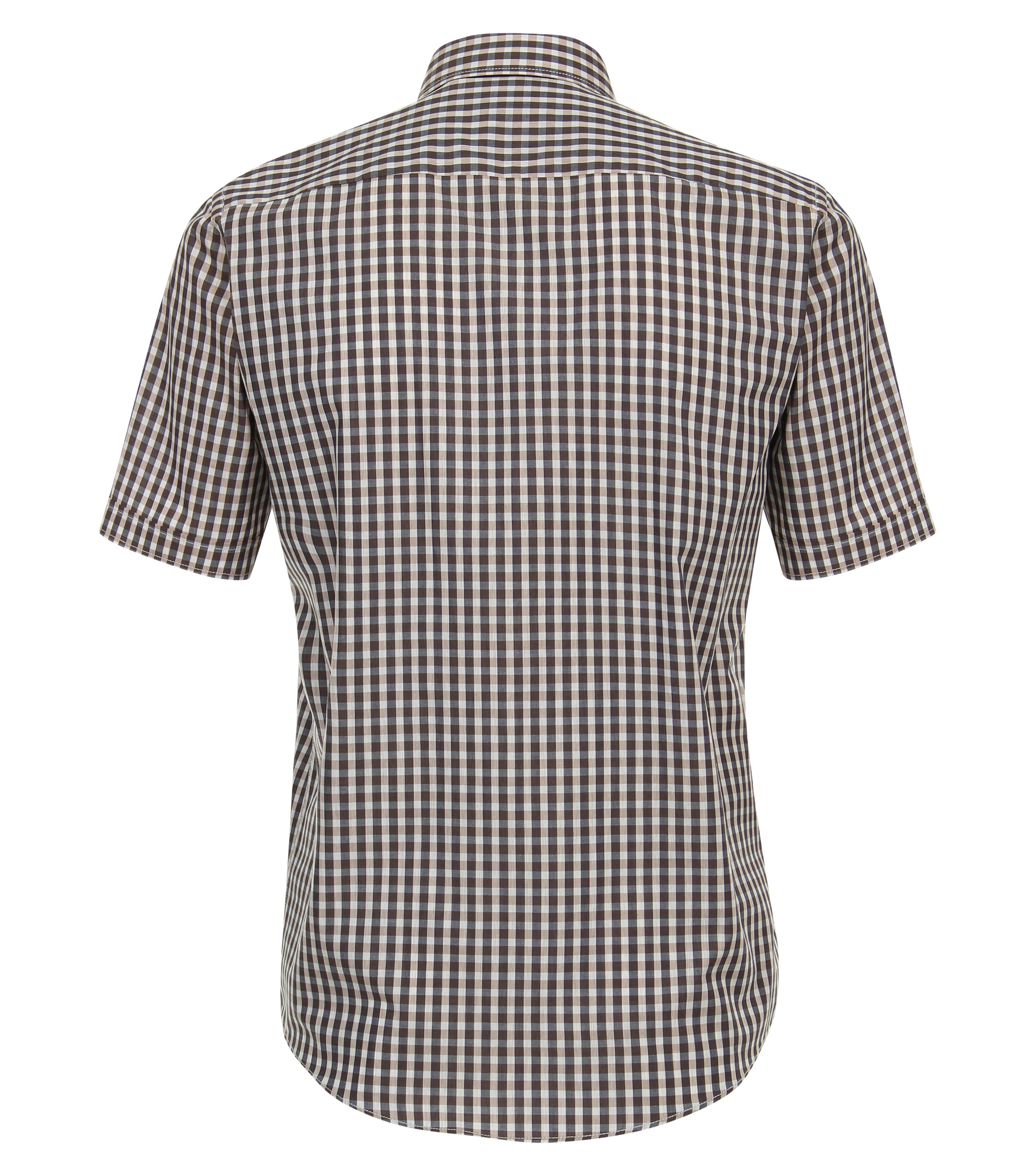 Ein Freizeithemd im kariert Muster in der Farbe Hellbraun