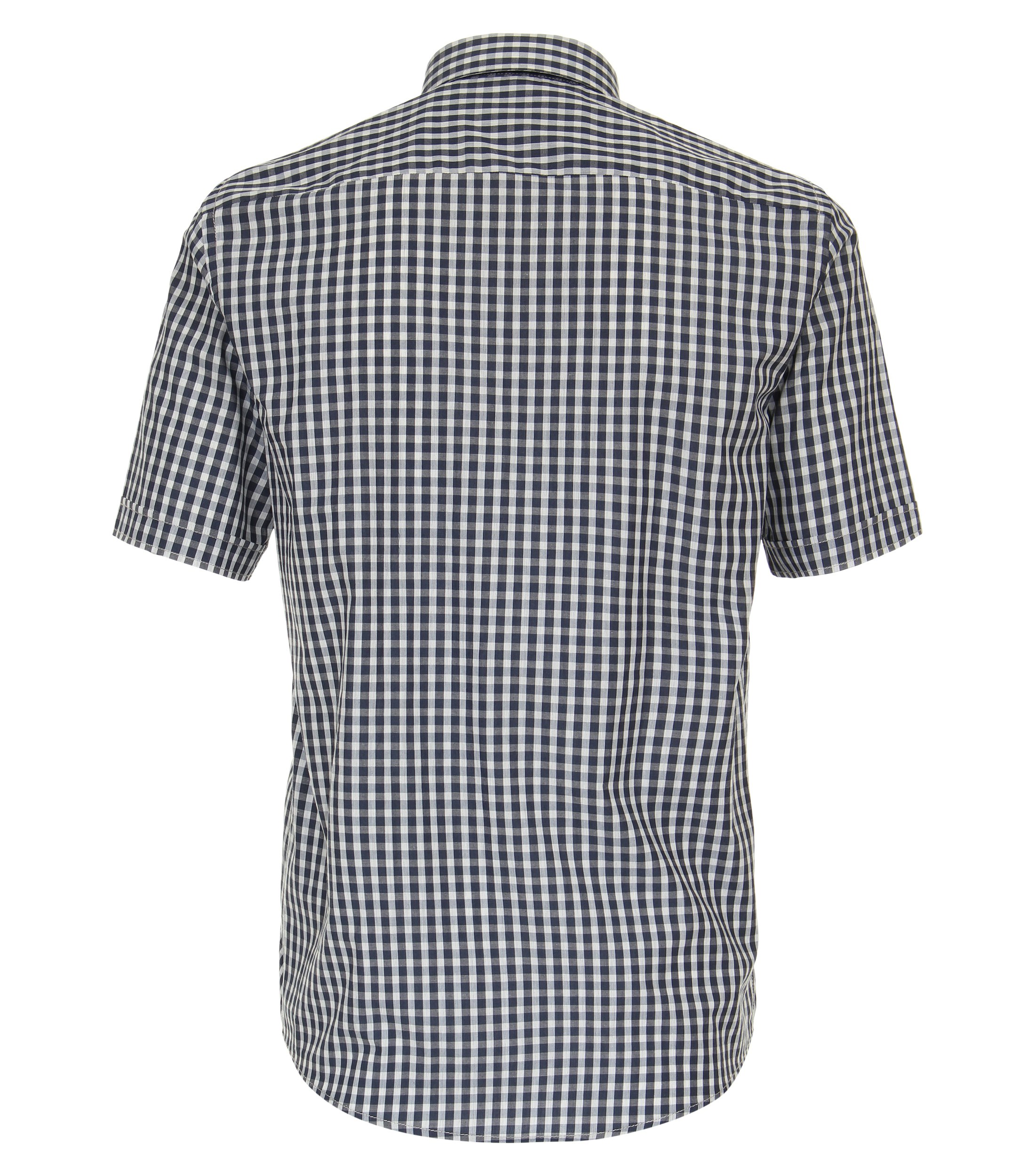 Ein Freizeithemd im kariert Muster in der Farbe Dunkelblau