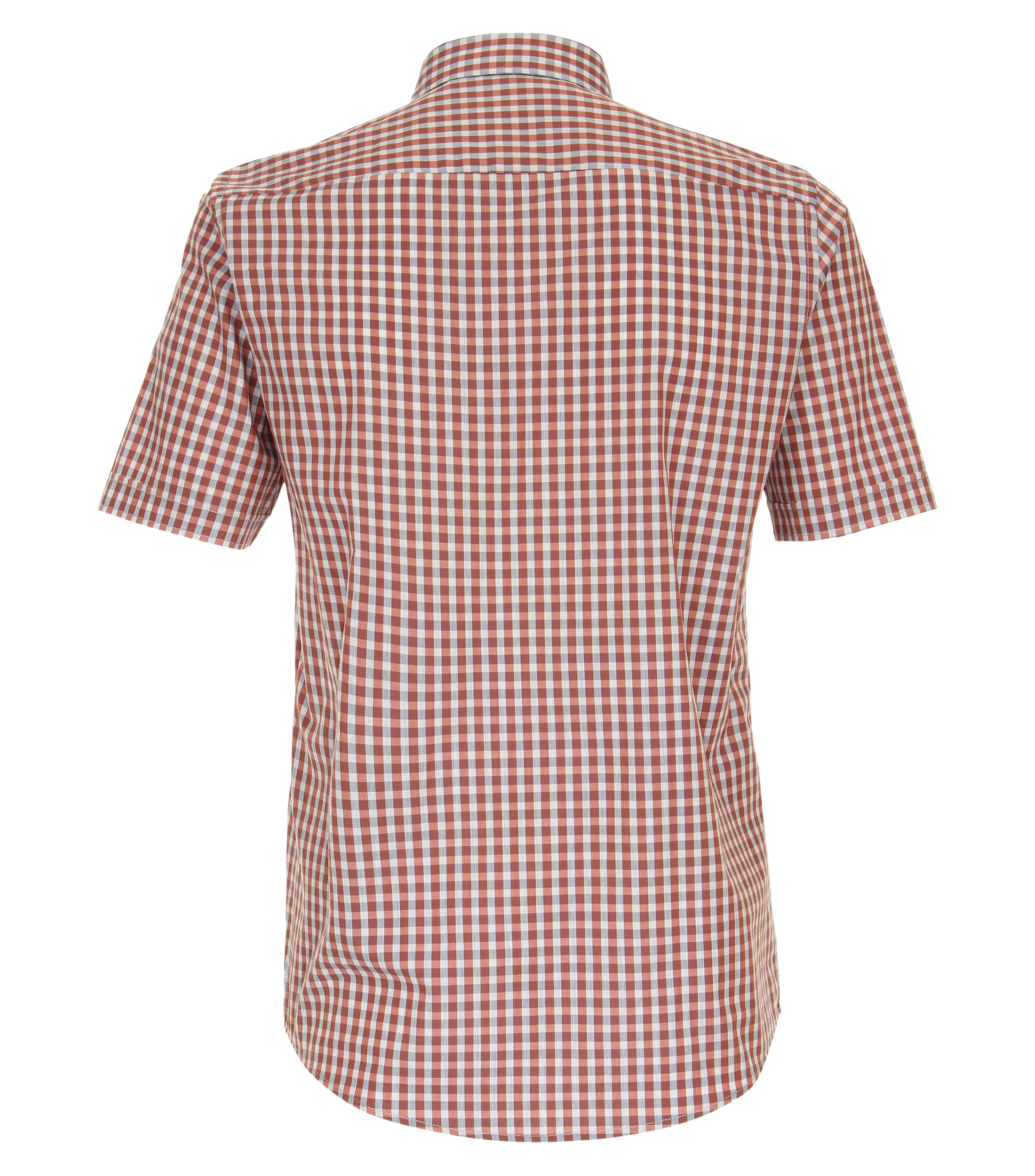 Ein Freizeithemd im kariert Muster in der Farbe Orange