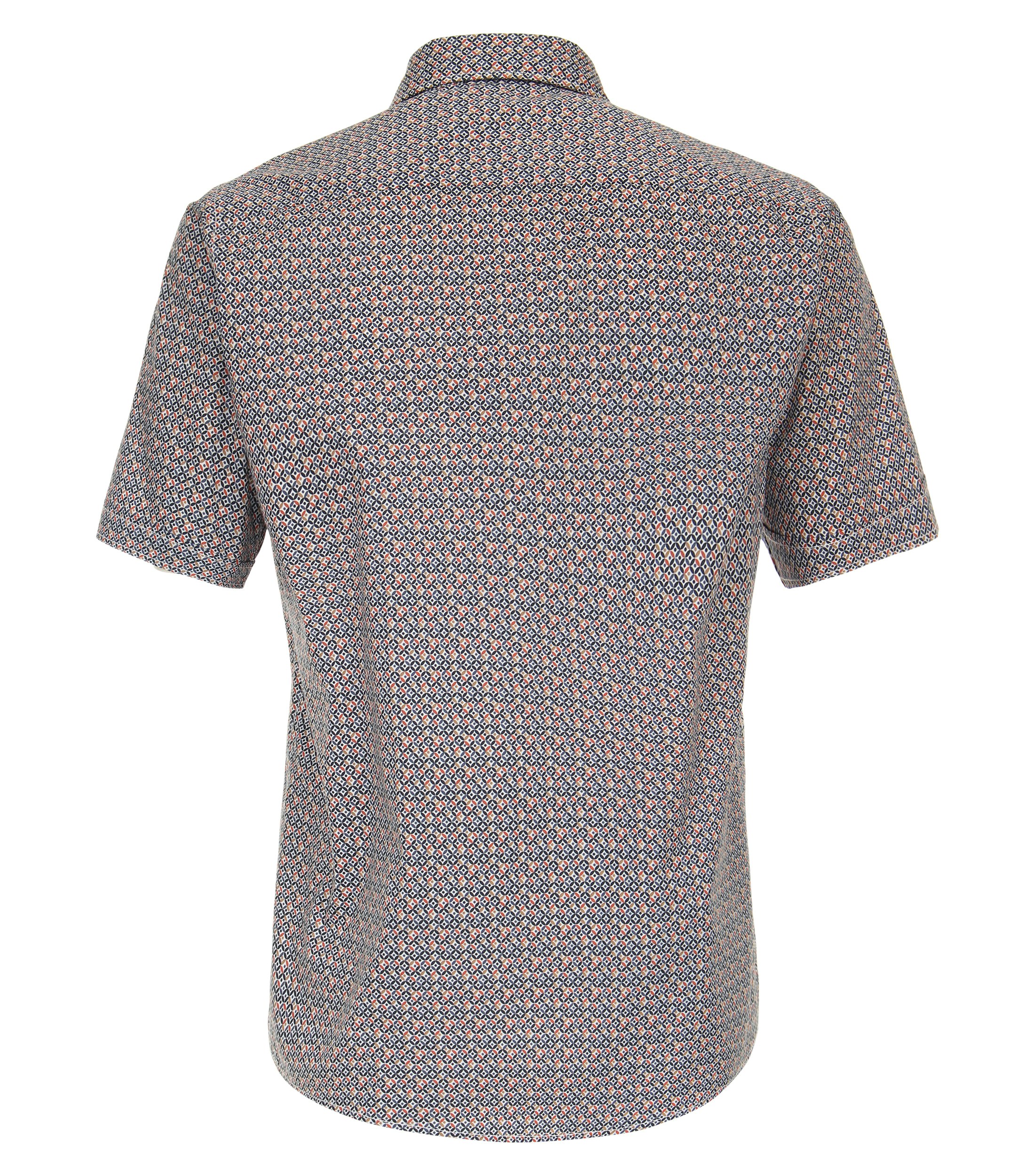 Ein Freizeithemd im Print Muster in der Farbe Orange