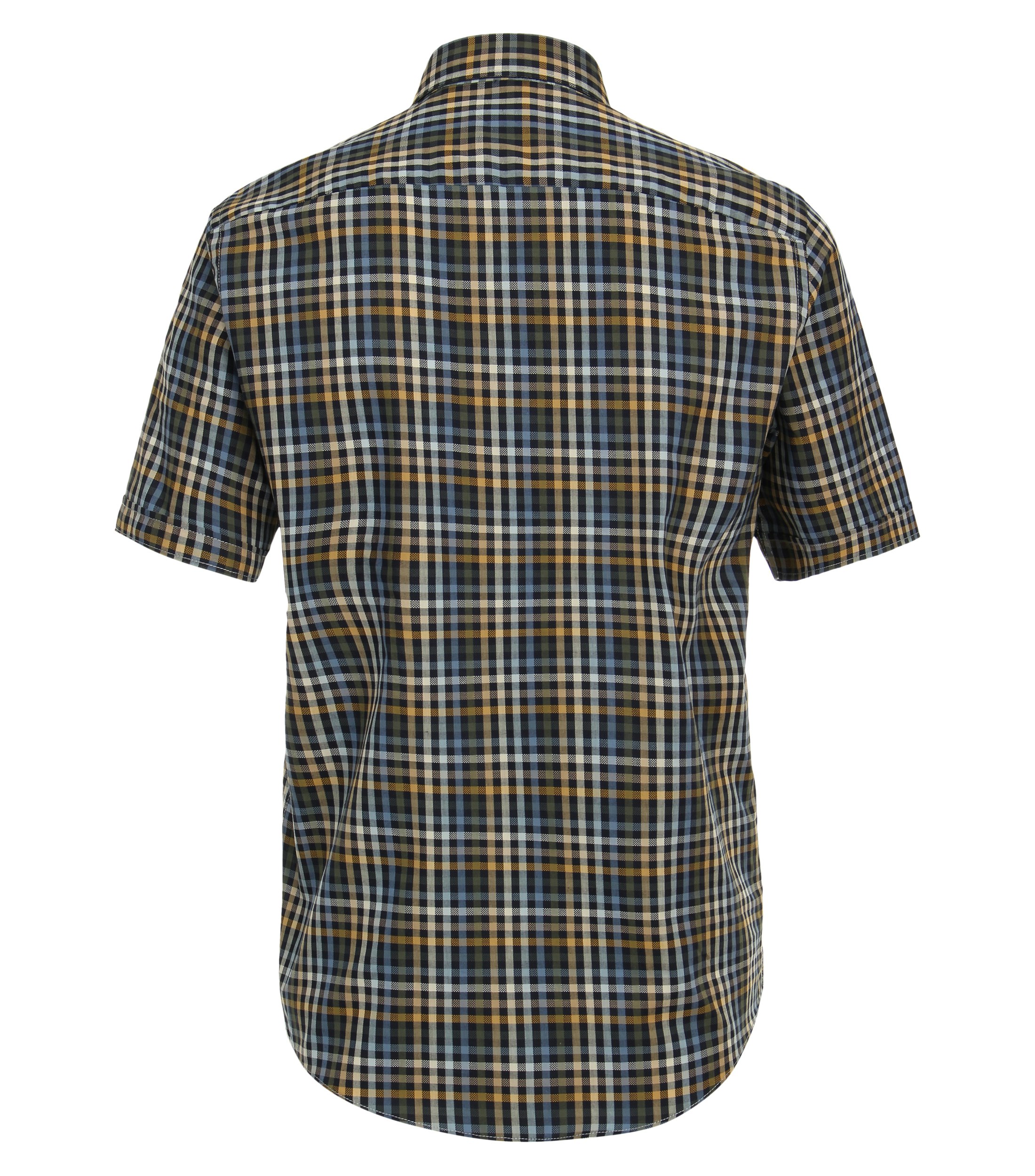 Ein Freizeithemd im kariert Muster in der Farbe Hellbraun