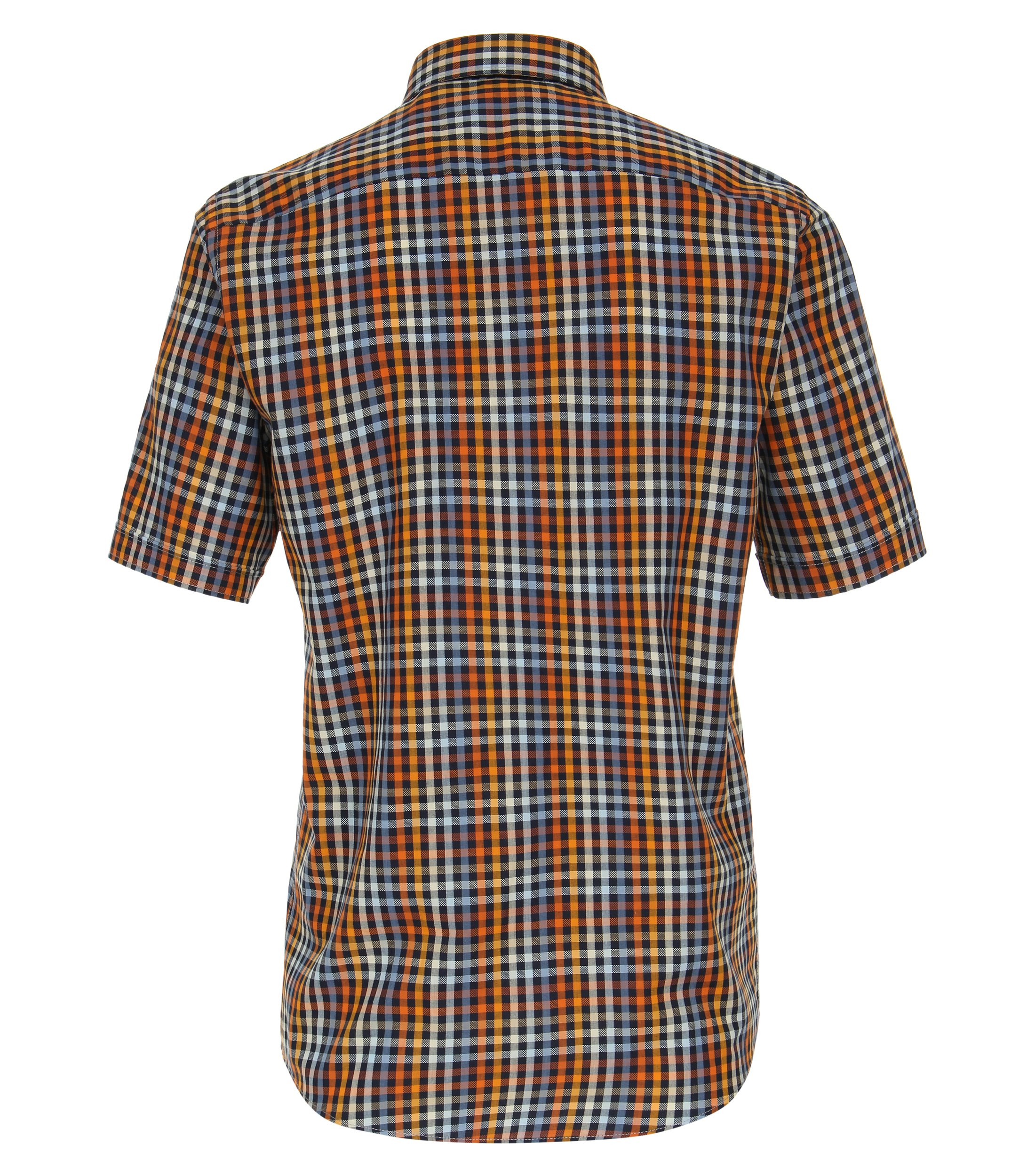Ein Freizeithemd im kariert Muster in der Farbe Orange