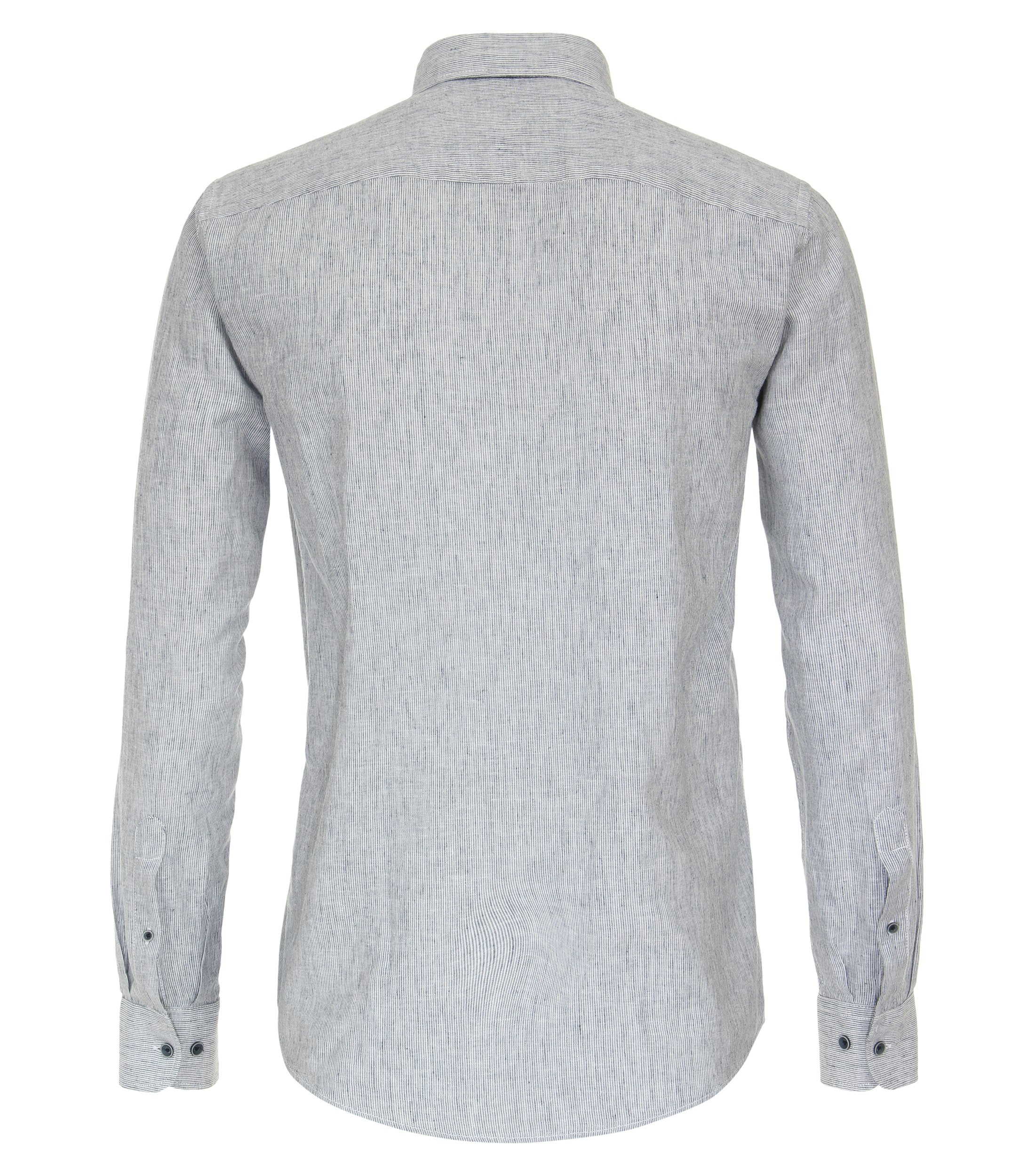 Ein Freizeithemd im gestreift Muster in der Farbe Hellblau