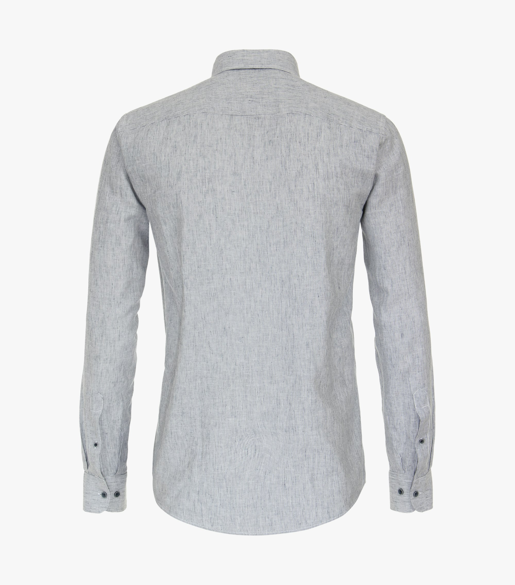 Ein Freizeithemd im gestreift Muster in der Farbe Hellblau