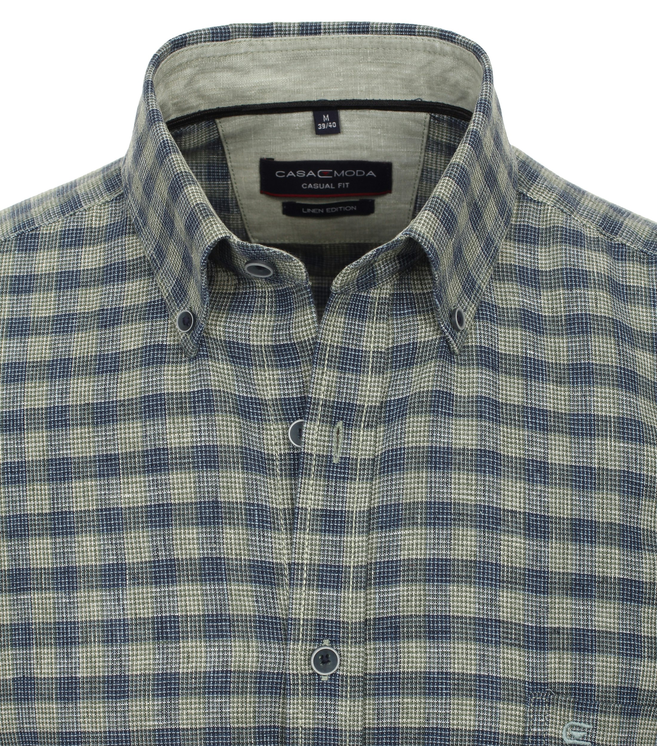 Ein Freizeithemd im kariert Muster in der Farbe Grün