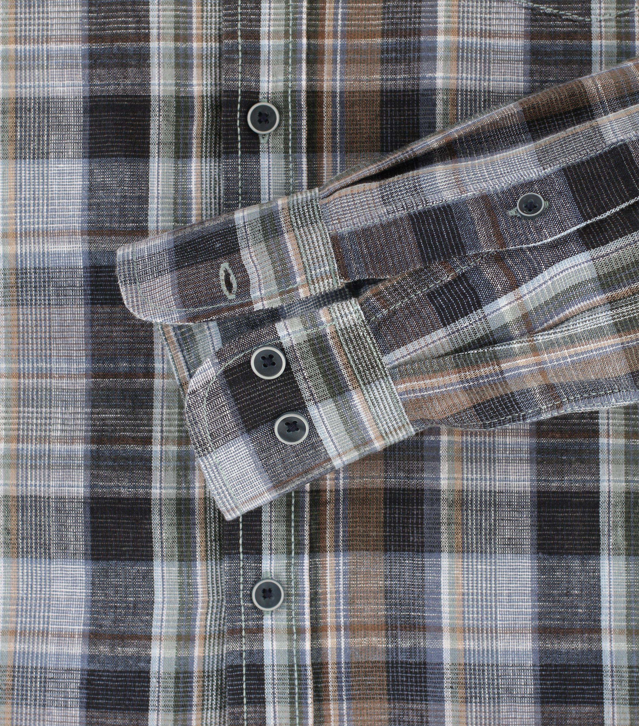 Ein Freizeithemd im kariert Muster in der Farbe Grau