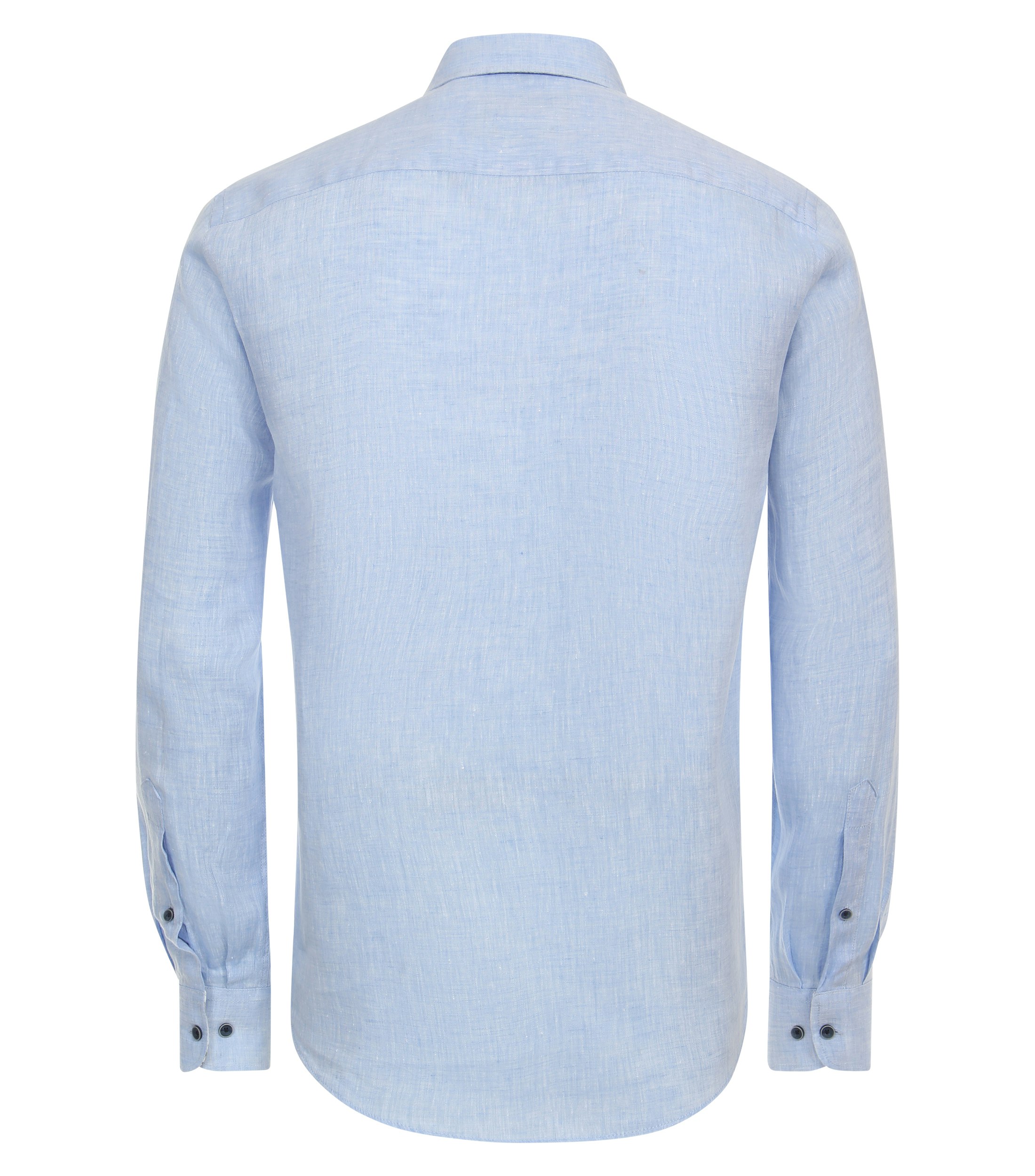 Ein Freizeithemd im uni Muster in der Farbe Hellblau