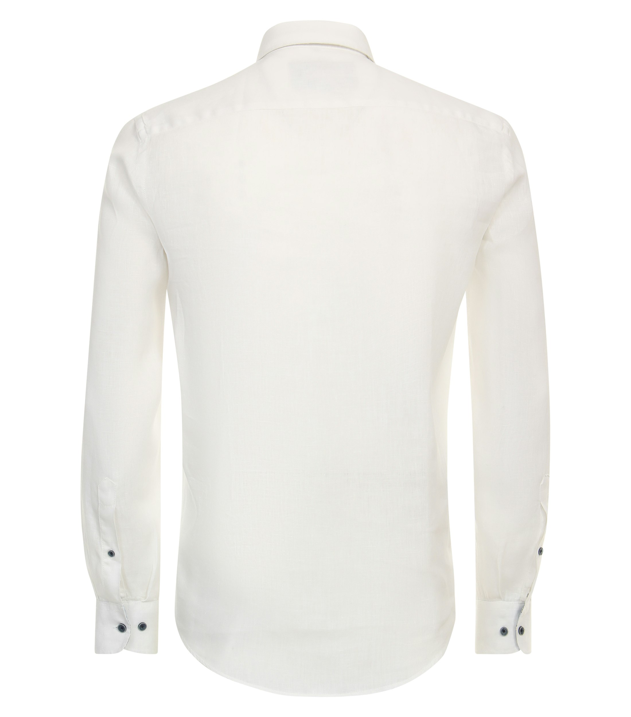 Ein Freizeithemd im uni Muster in der Farbe Weiß