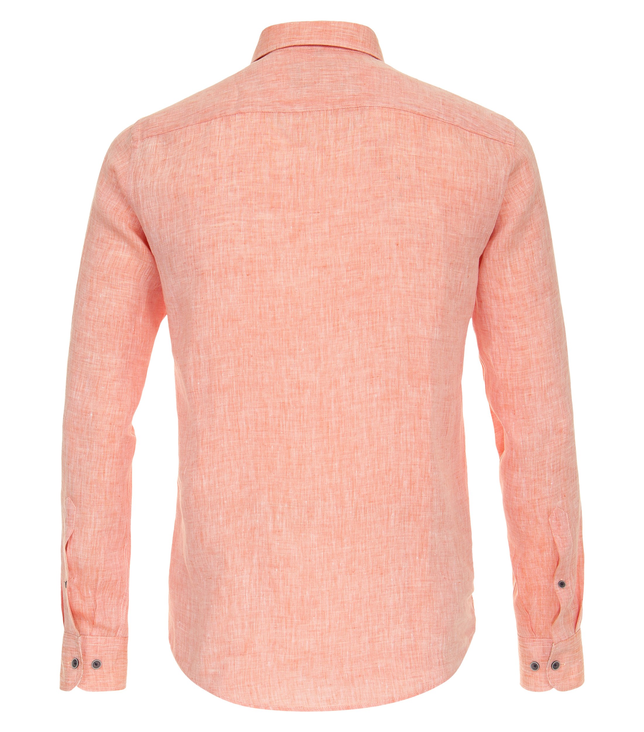 Ein Freizeithemd im uni Muster in der Farbe Orange