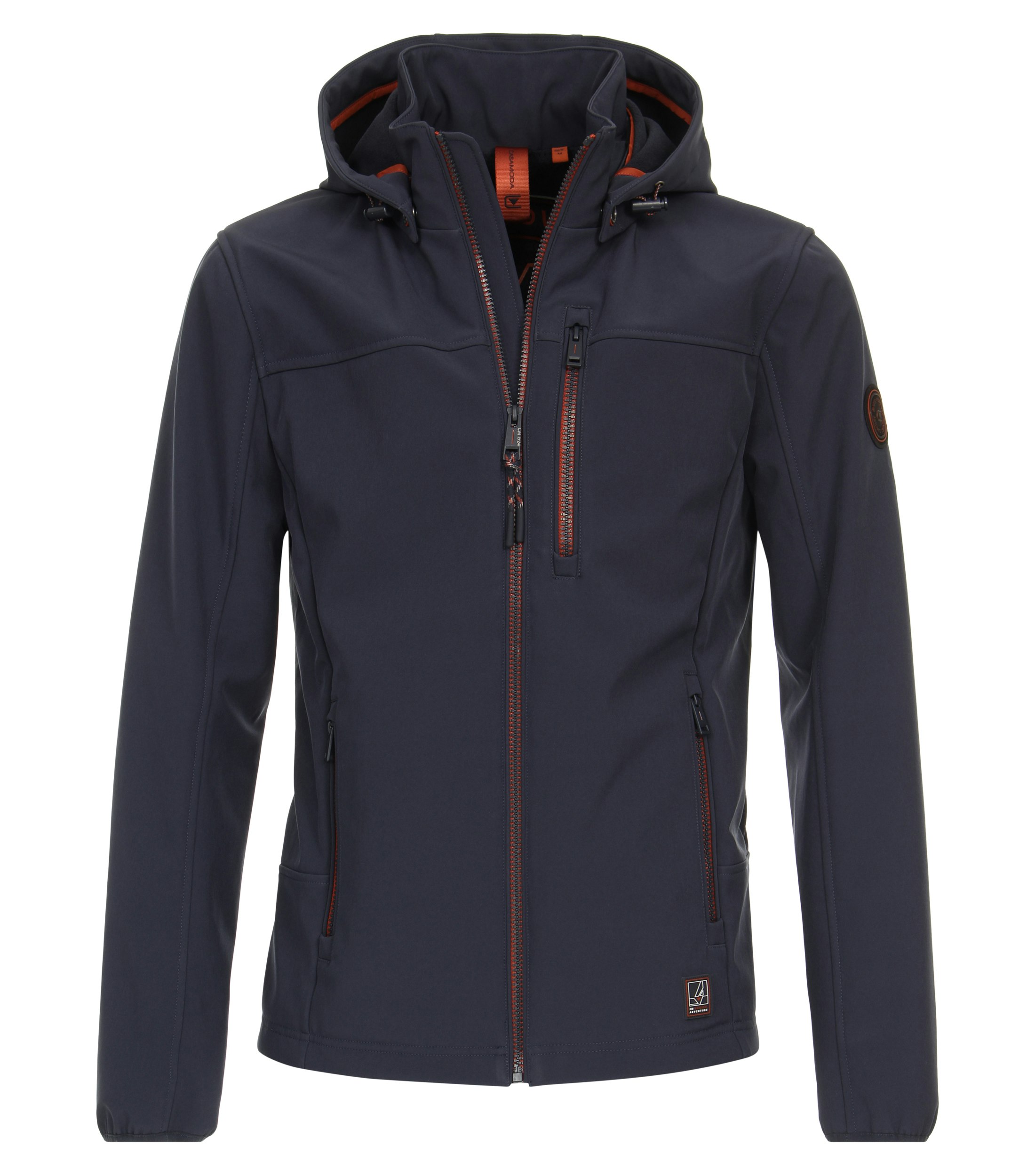 Ein Jacke im uni Muster in der Farbe Dunkelblau