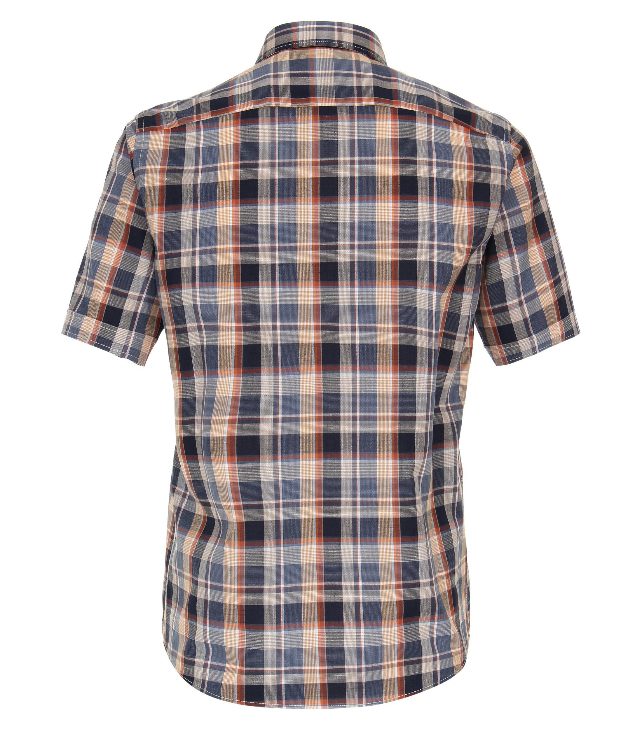 Ein Freizeithemd im kariert Muster in der Farbe Dunkelblau