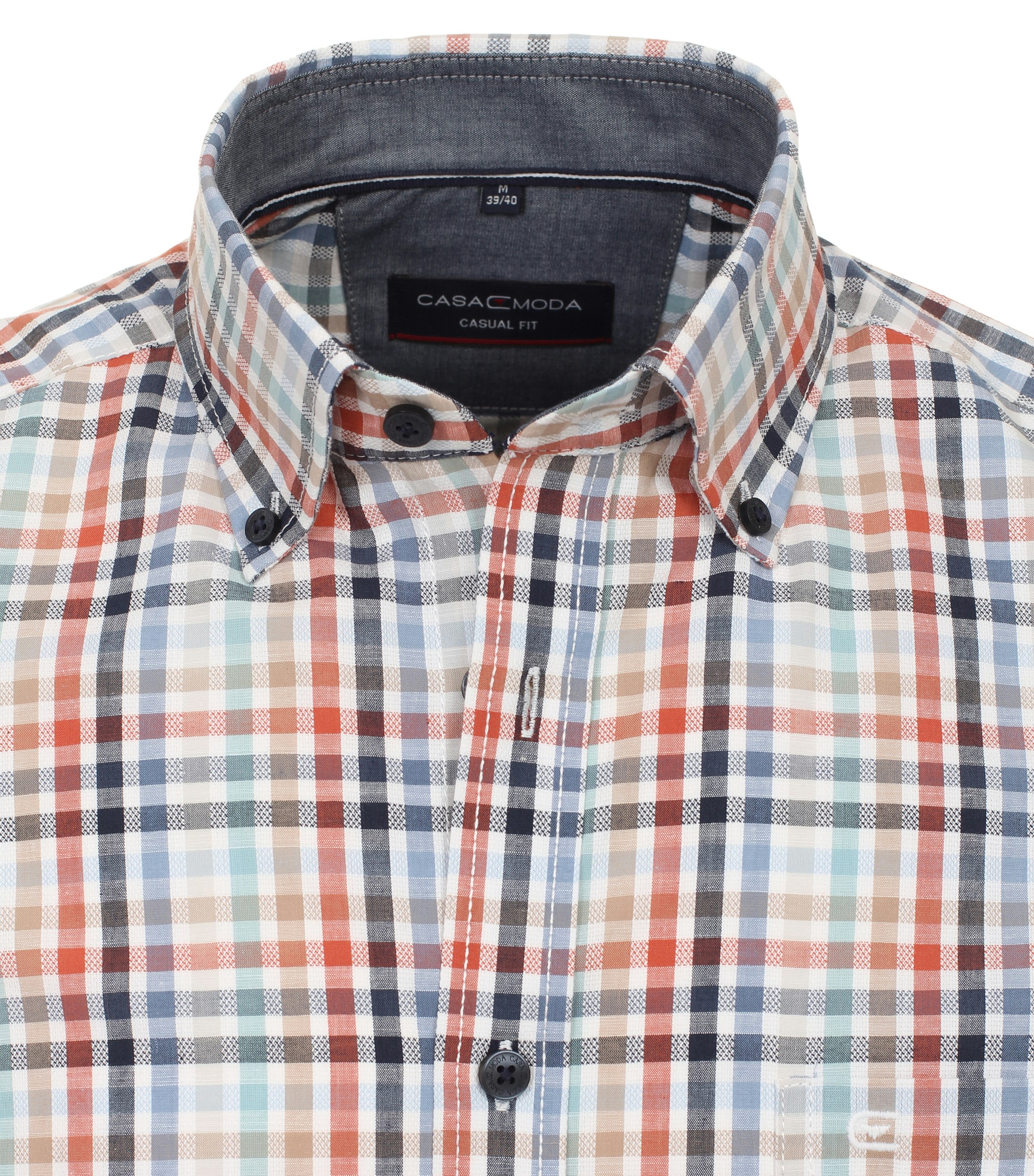 Ein Freizeithemd im kariert Muster in der Farbe Mittelblau