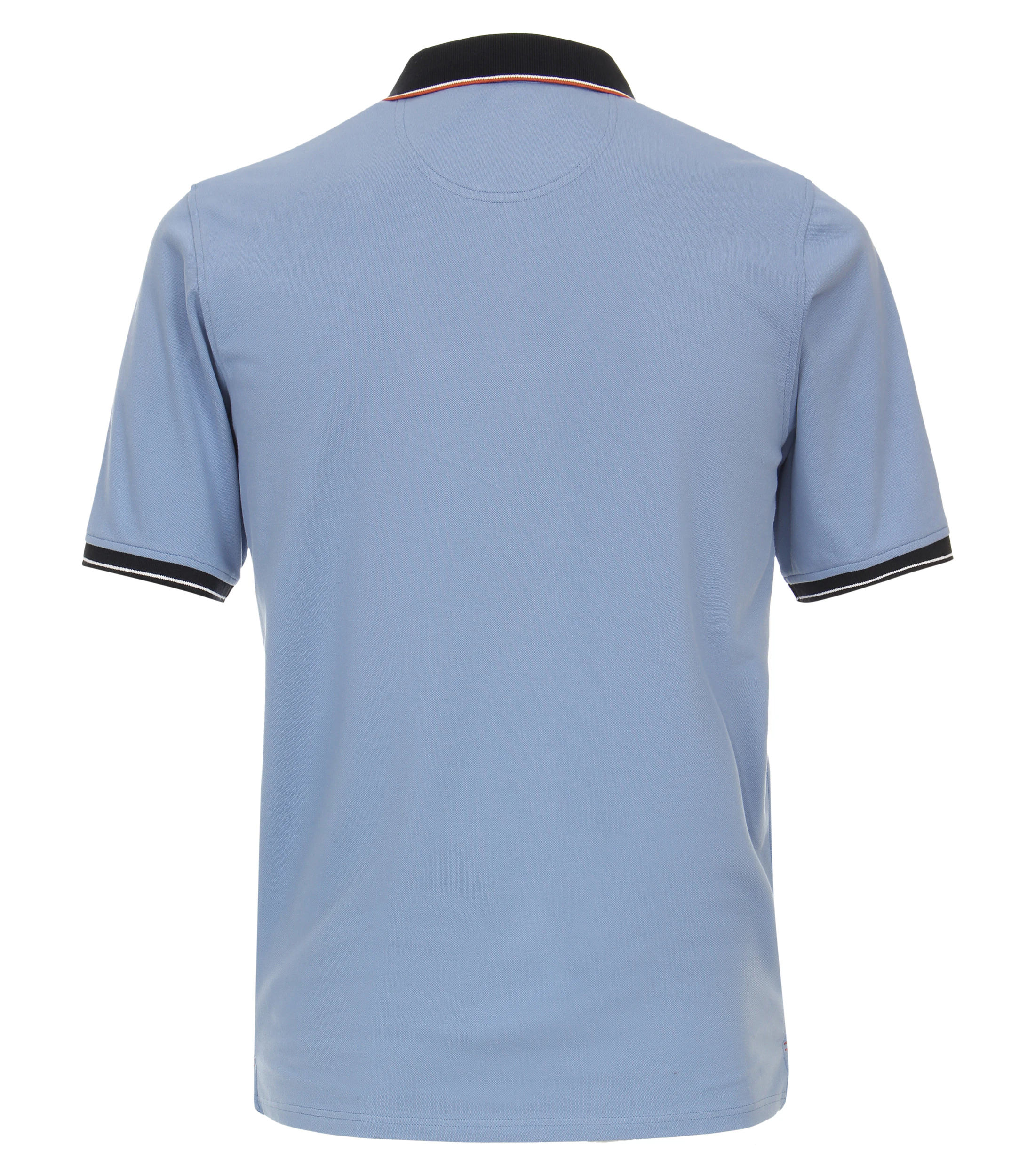 Polo-Shirt im unifarbenen Design in der Farbe Hellblau
