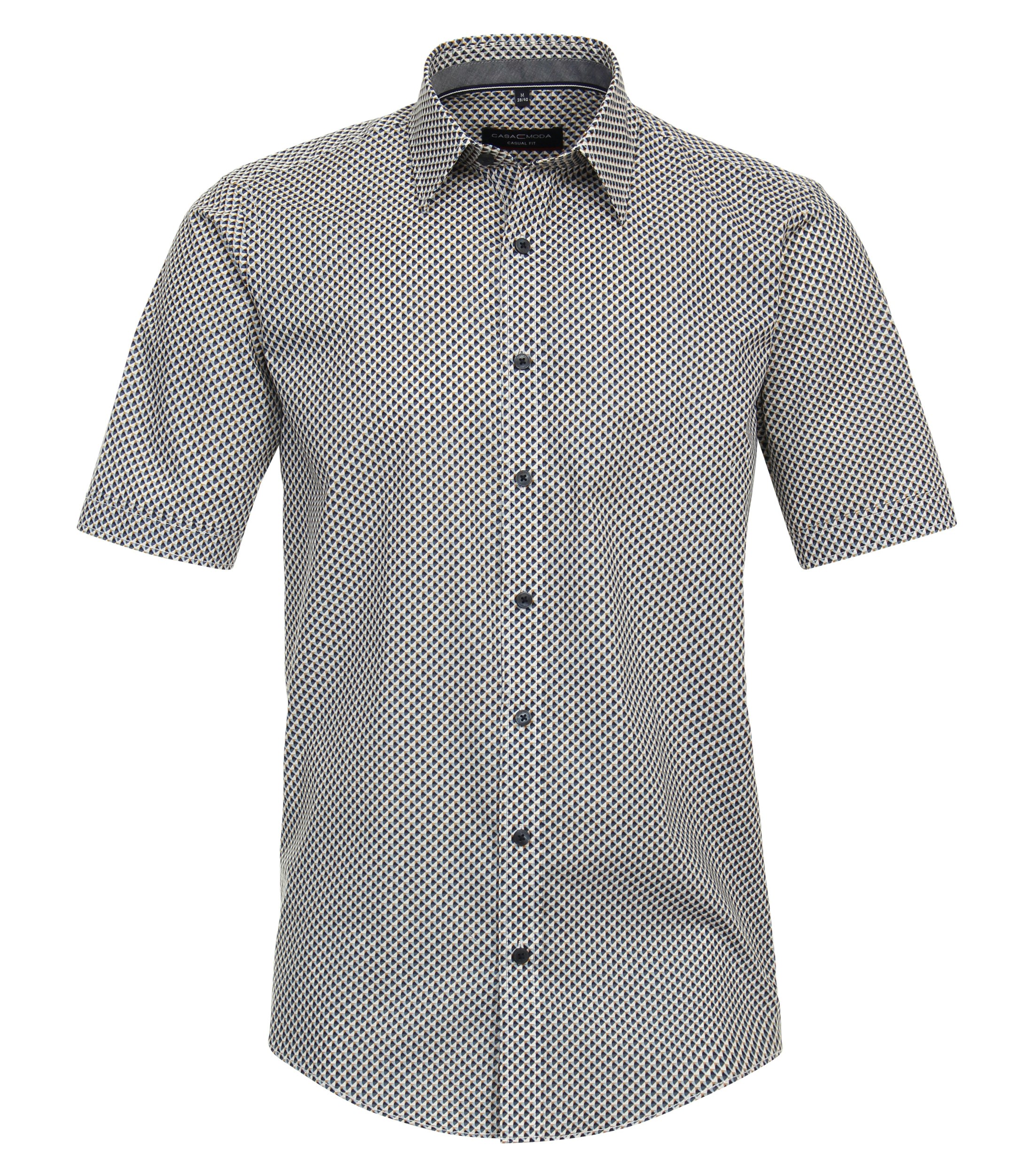 Ein Freizeithemd im Print Muster in der Farbe Dunkelblau