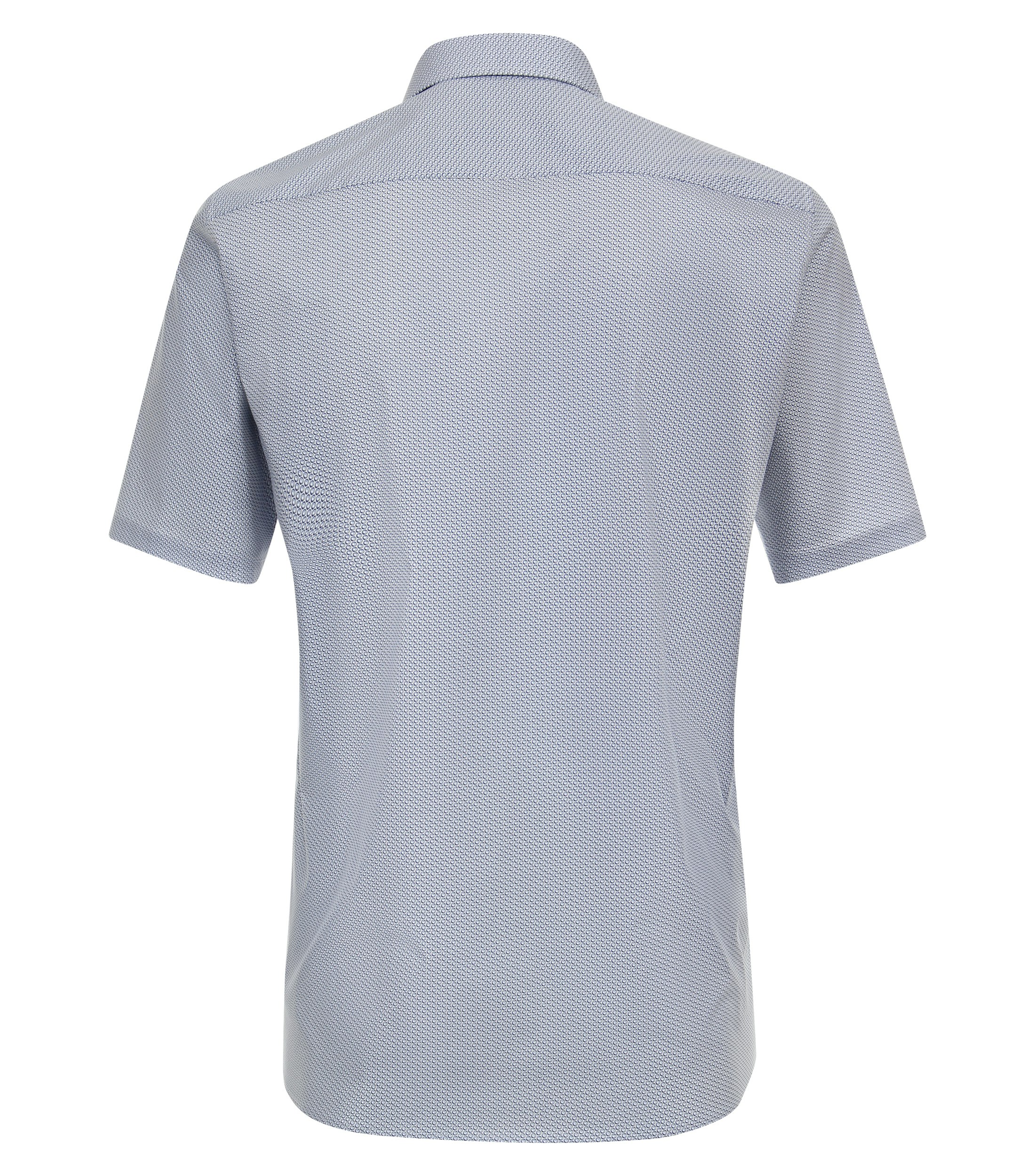 Ein Businesshemd im Print Muster in der Farbe Mittelblau