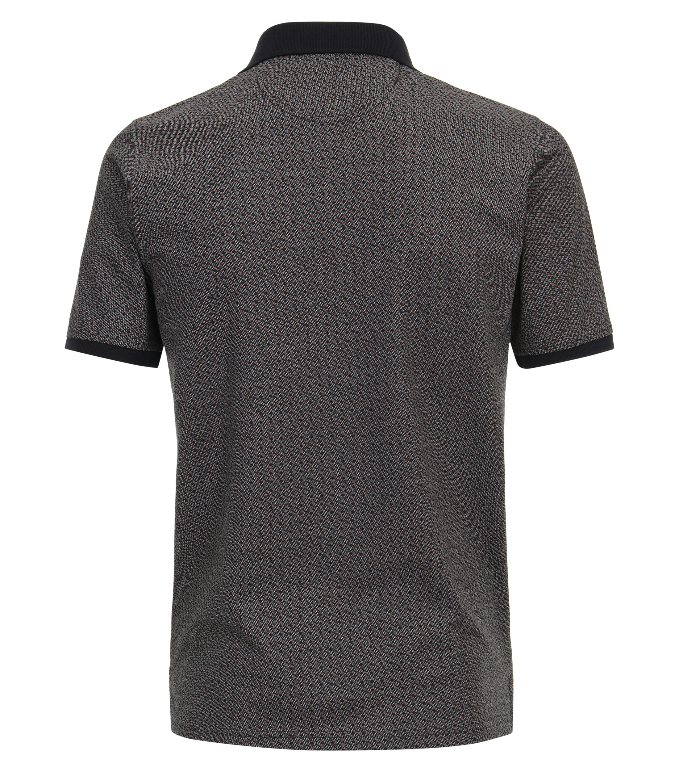 Ein Polo-Shirt im Print Muster in der Farbe Dunkelblau