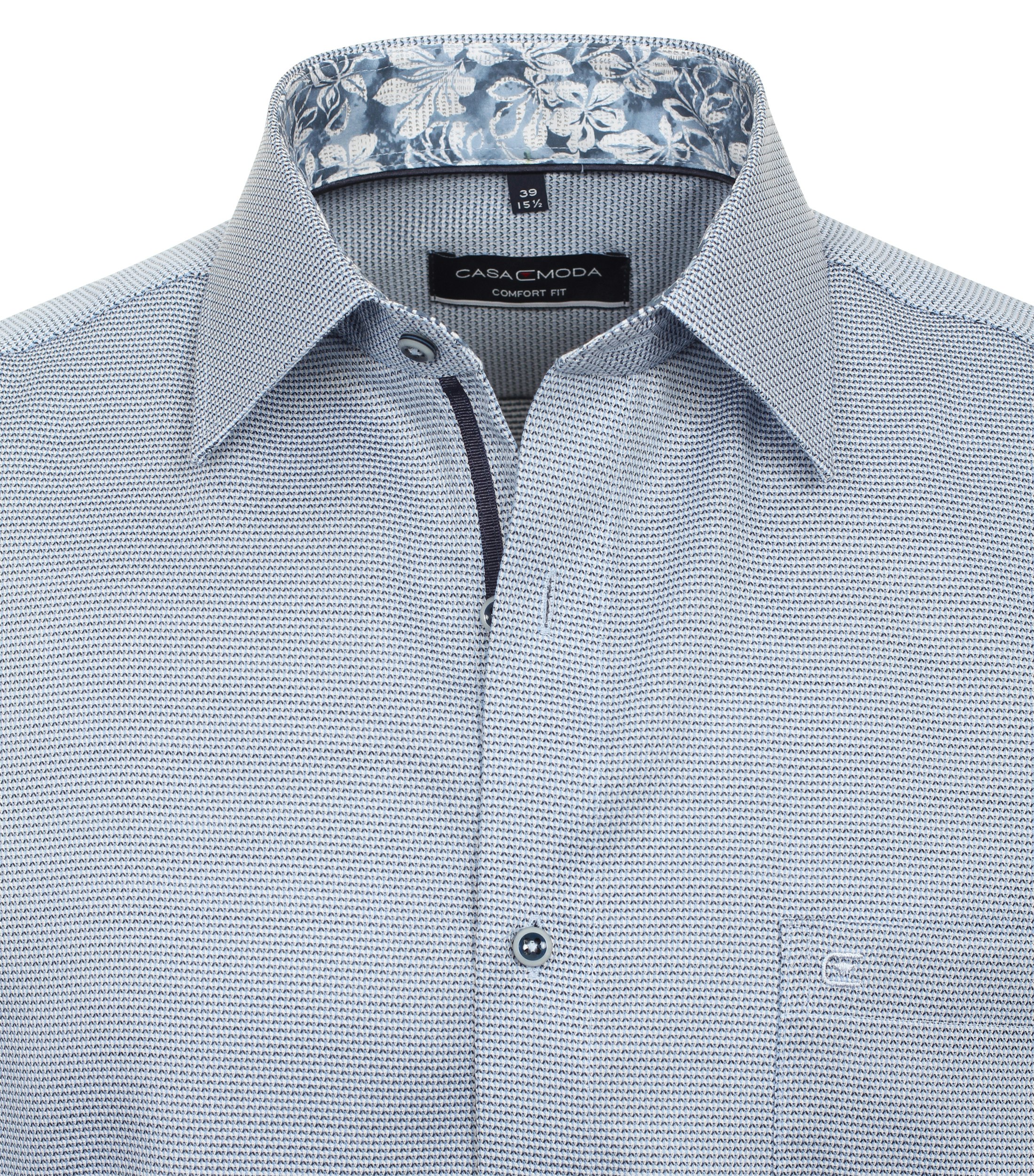 Ein Businesshemd im uni Muster in der Farbe Hellblau