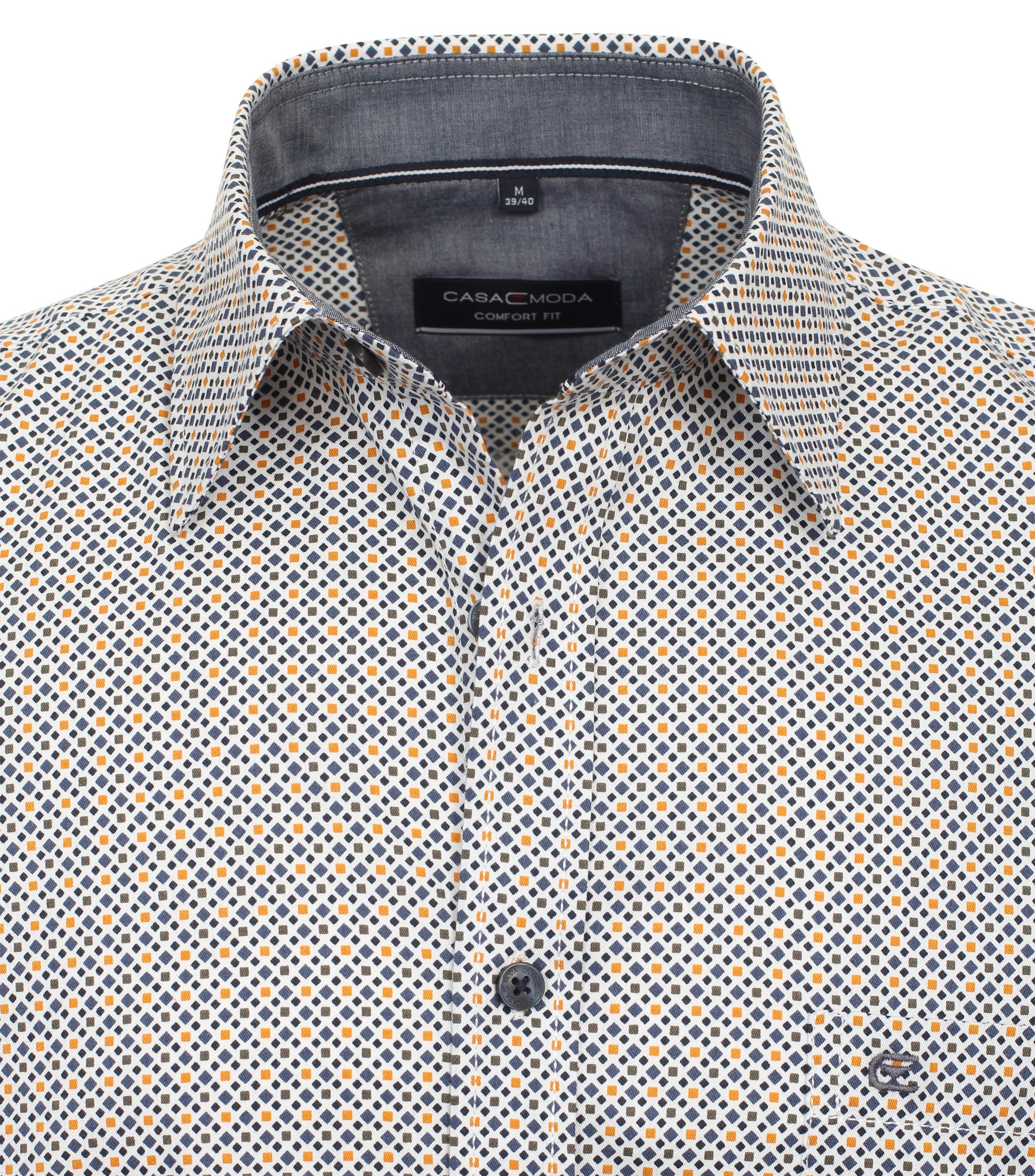 Ein Freizeithemd im Print Muster in der Farbe Gelb