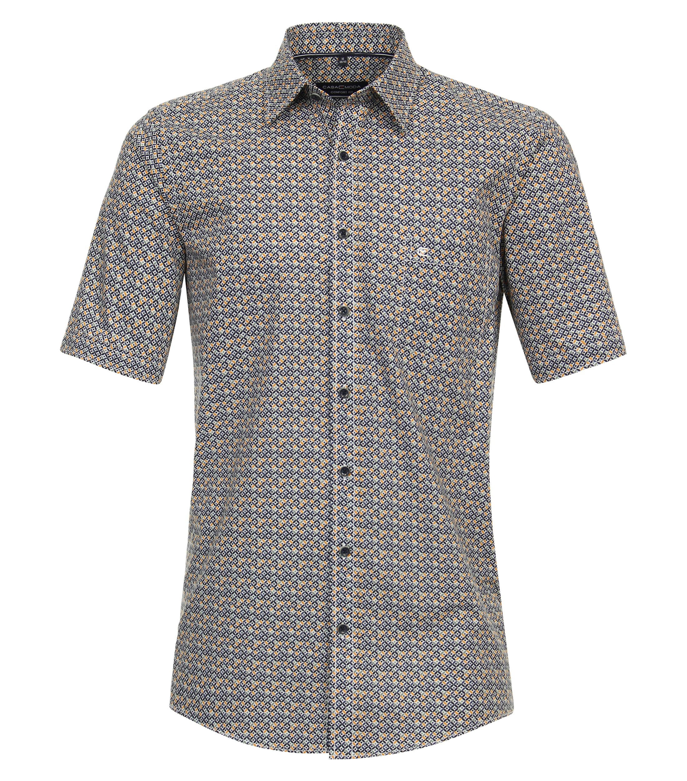 Ein Freizeithemd im Print Muster in der Farbe Gelb