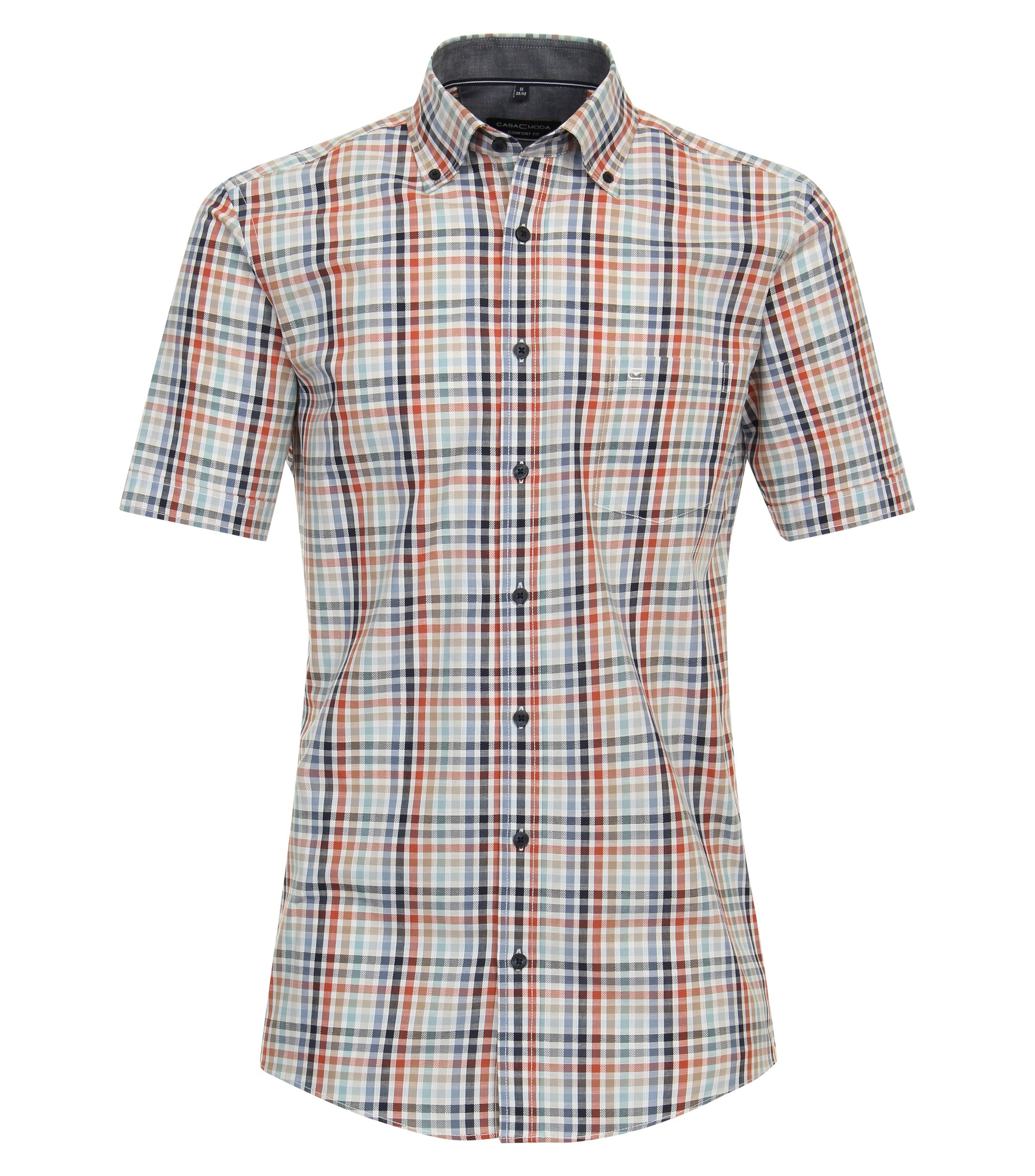 Ein Freizeithemd im kariert Muster in der Farbe Dunkelblau